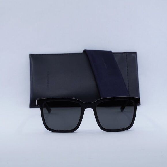 Saint Laurent Paris Saint Laurent SL500 001 Sunglasses Black Square Frame, Black Size ONE SIZE - 10 Thumbnail