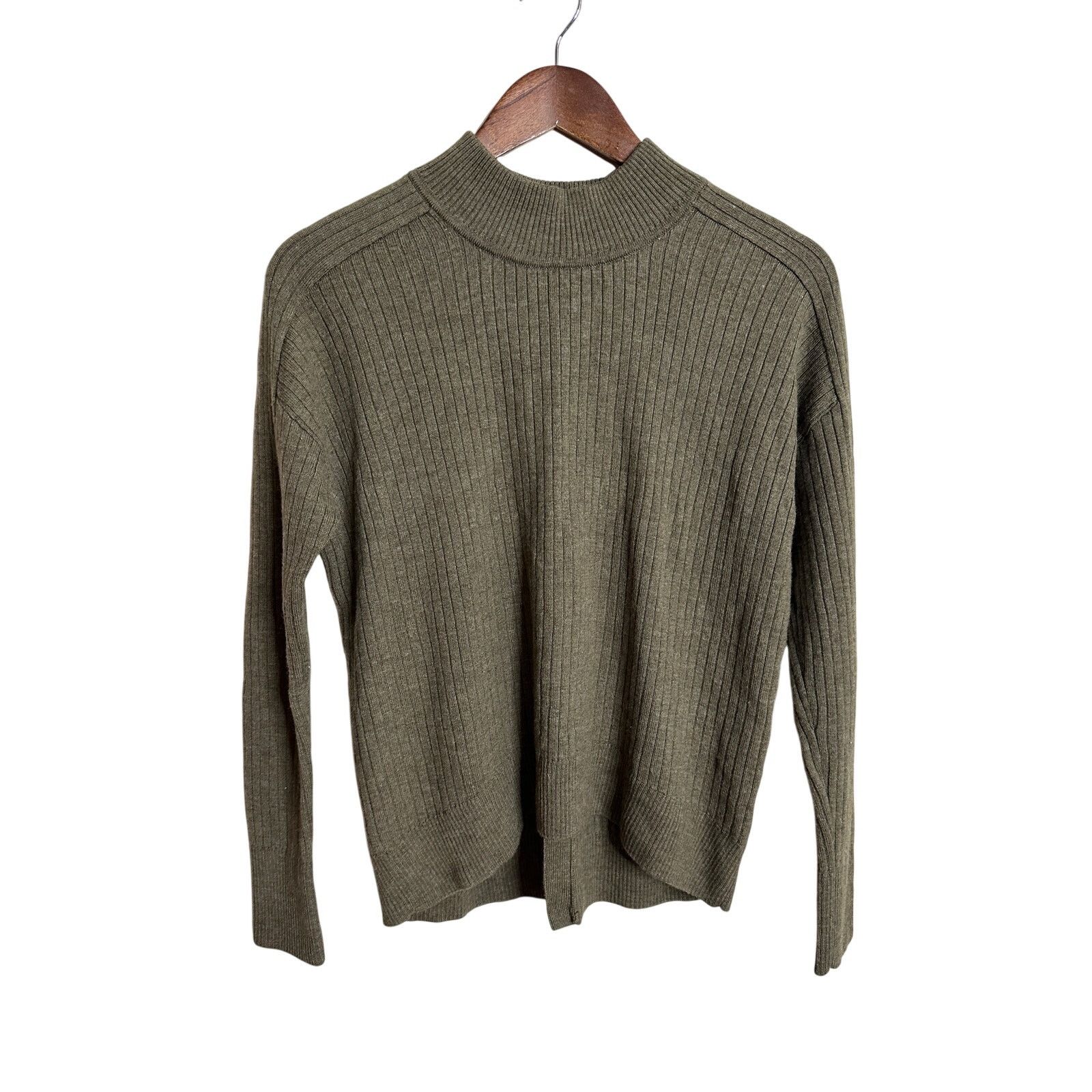 Steven Alan Steven Alan Adagio Sweater in Army Green 100% Merino Wool Size S / US 4 / IT 40 - 2 Thumbnail