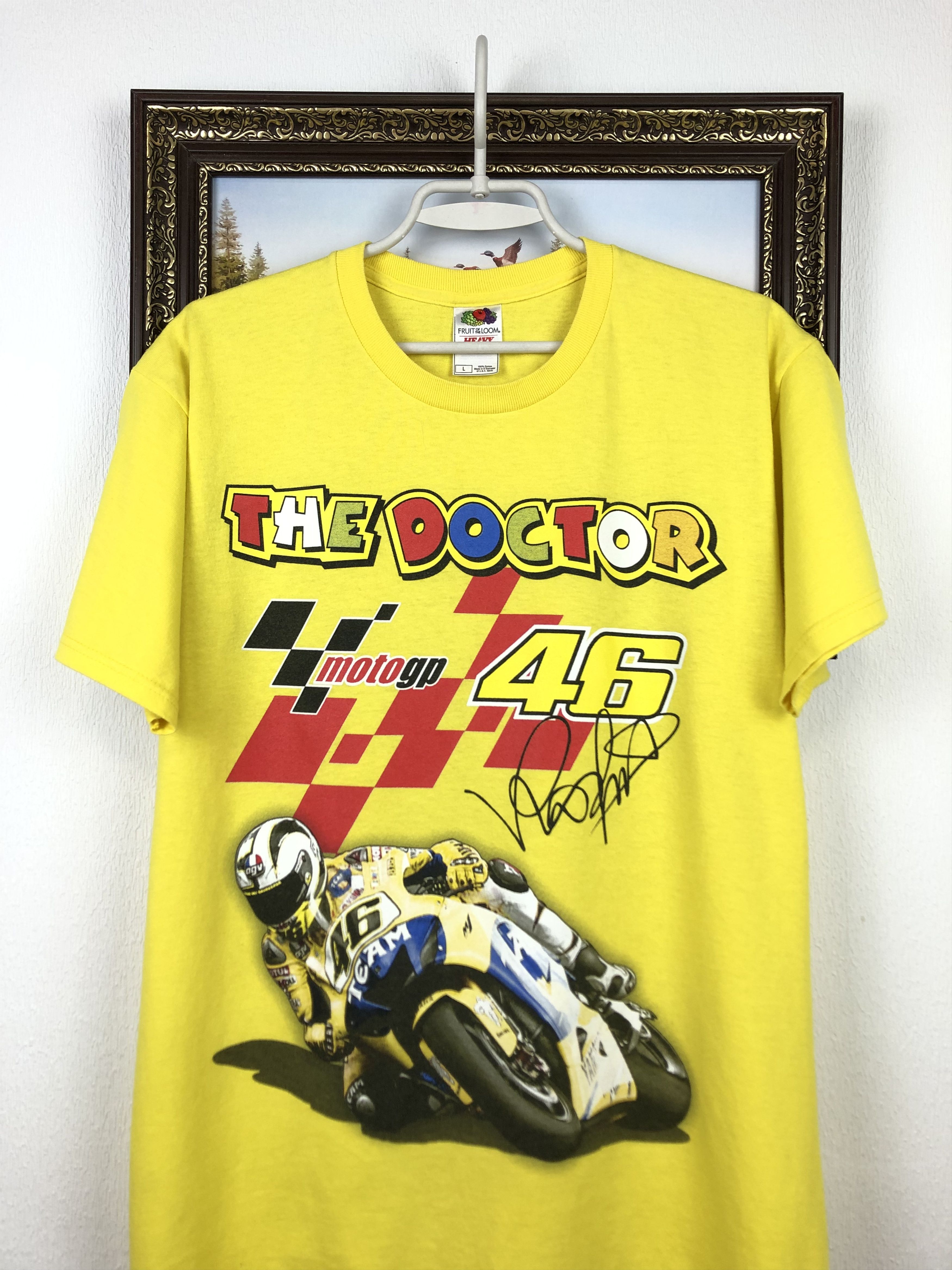 Vintage Vintage Valentino Rossi Doctor Sun Racing Yamaha Jersey Tee Size US L / EU 52-54 / 3 - 3 Thumbnail