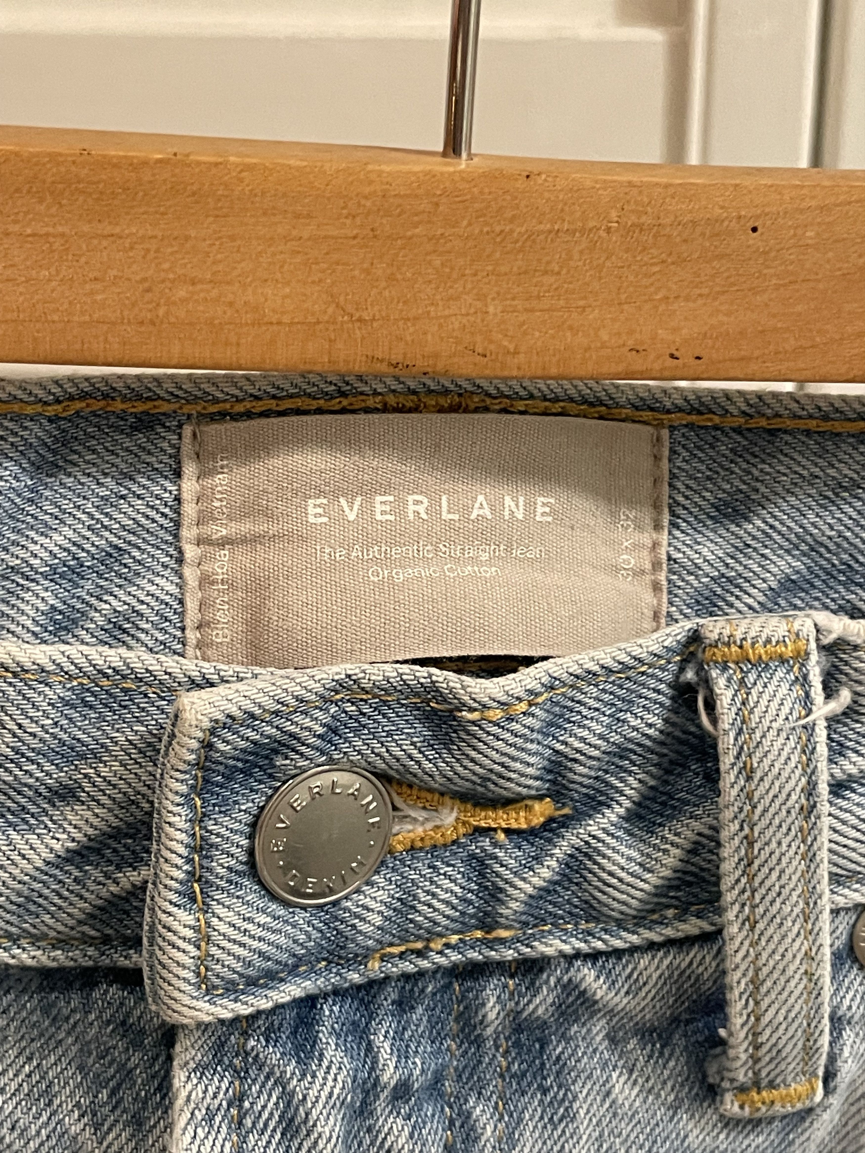 Everlane Everlane Straight Fit Jean Size 30x32 Light Wash Size US 30 / EU 46 - 3 Thumbnail