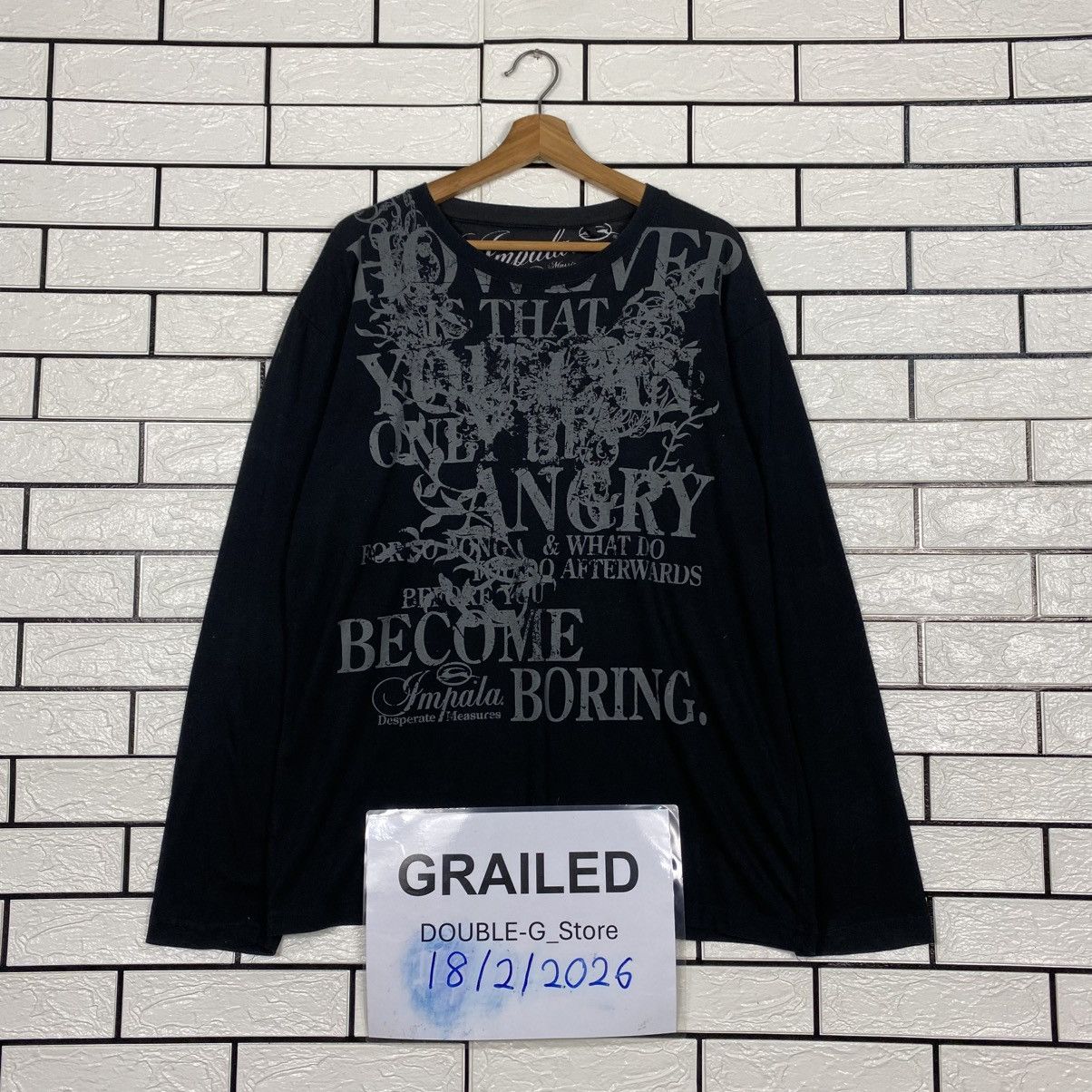 Hysteric Glamour 📌Vintage Sweatshirt Impala Full Print Punk Design Size US XL / EU 56 / 4 - 1 Thumbnail