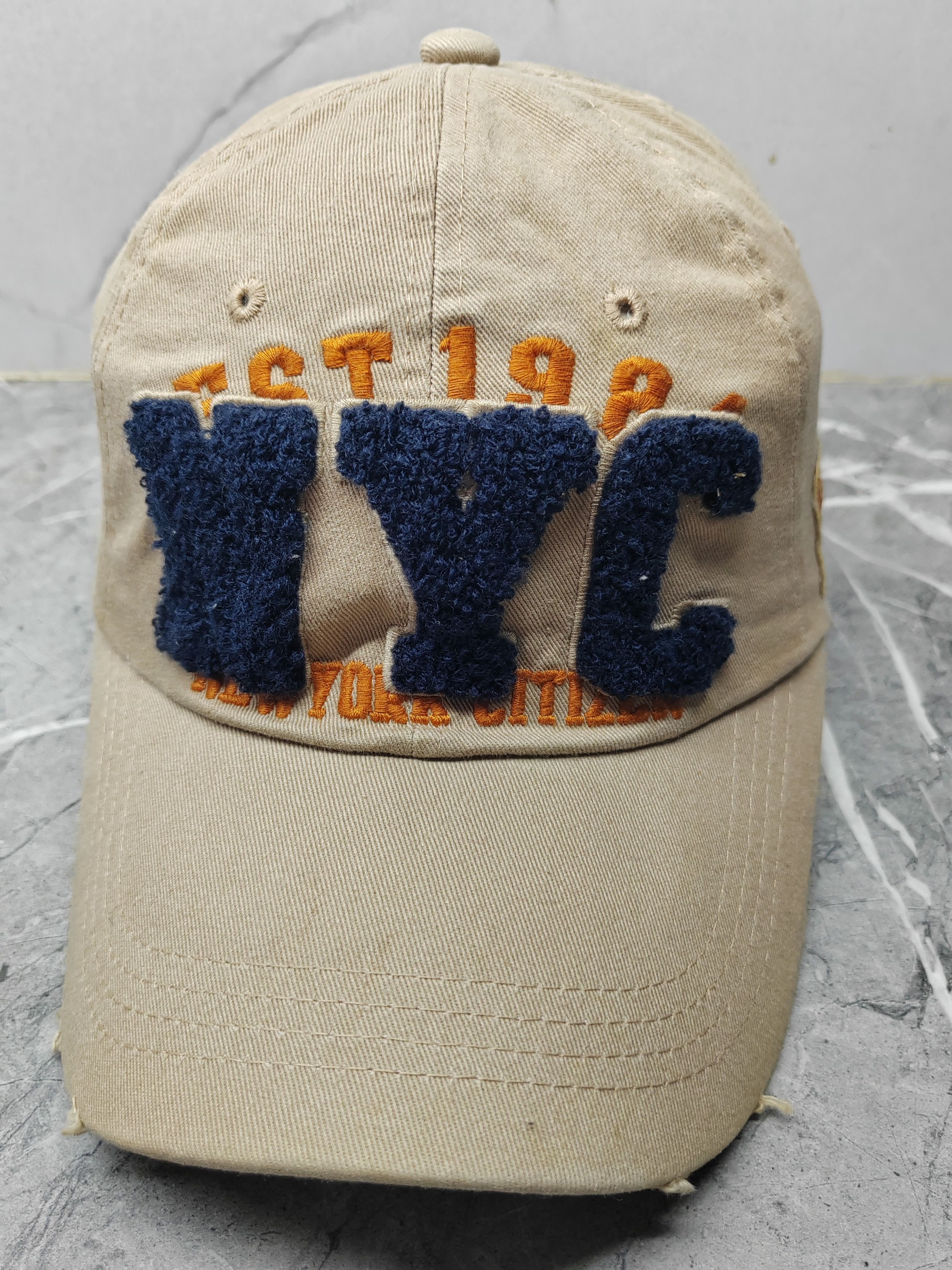 Vintage Vintage NYC Distressed Style Cap Hat Size ONE SIZE - 2 Thumbnail