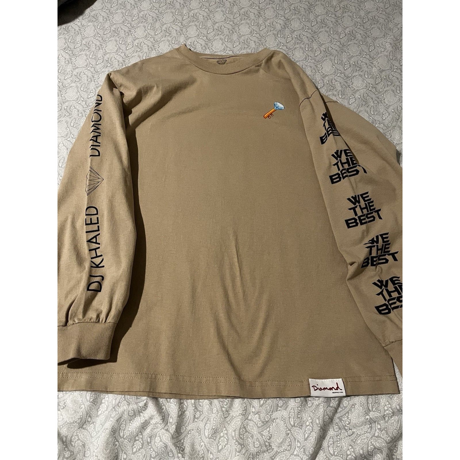 Diamond Supply Co. Diamond Supply Co DJ Khaled Long Sleeve Mens Medium Tan Size US M / EU 48-50 / 2 - 5 Thumbnail