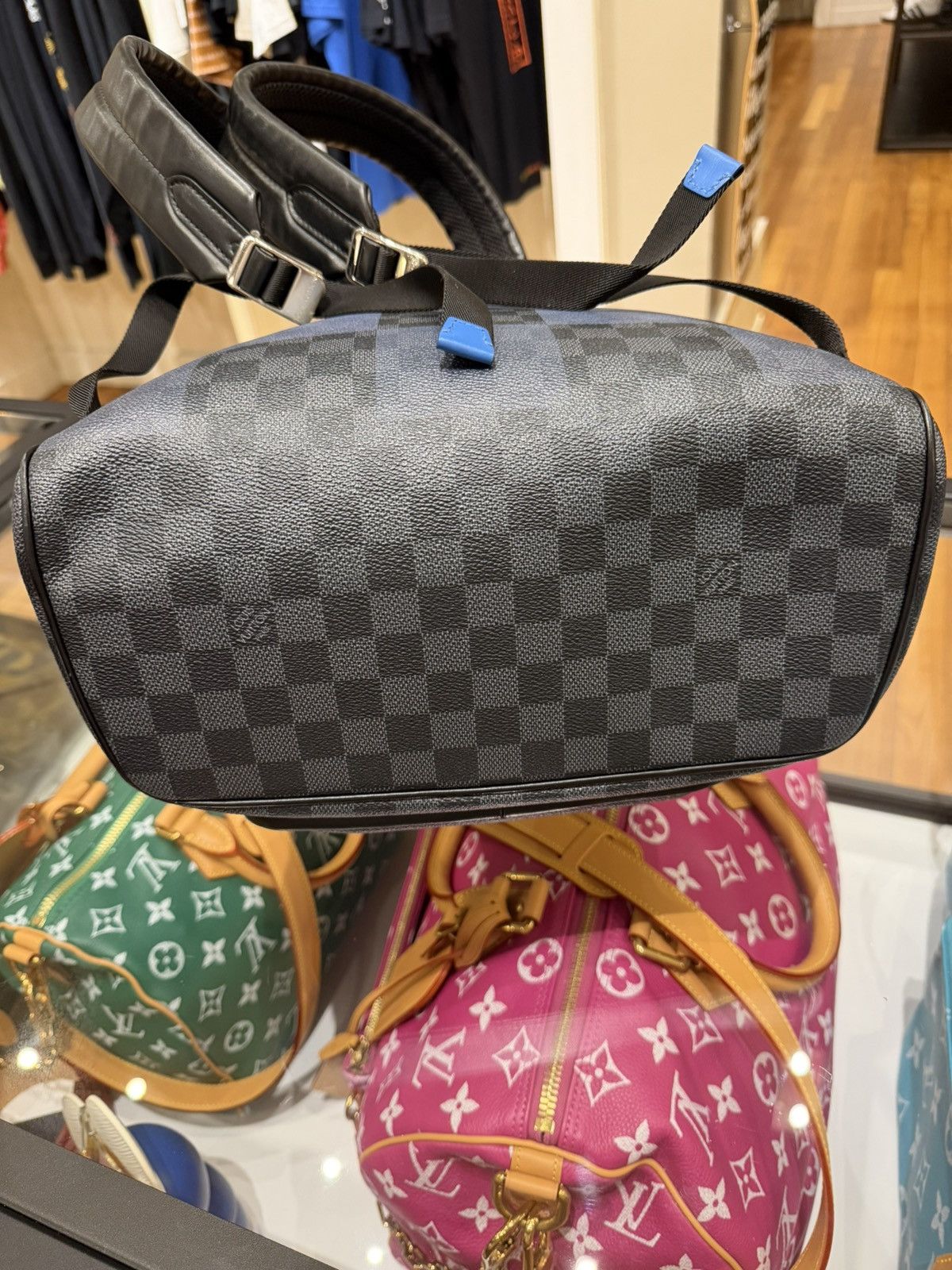 Louis Vuitton Louis Vuitton Josh Backpack Damier Pixel Cobalt Size ONE SIZE - 9 Thumbnail