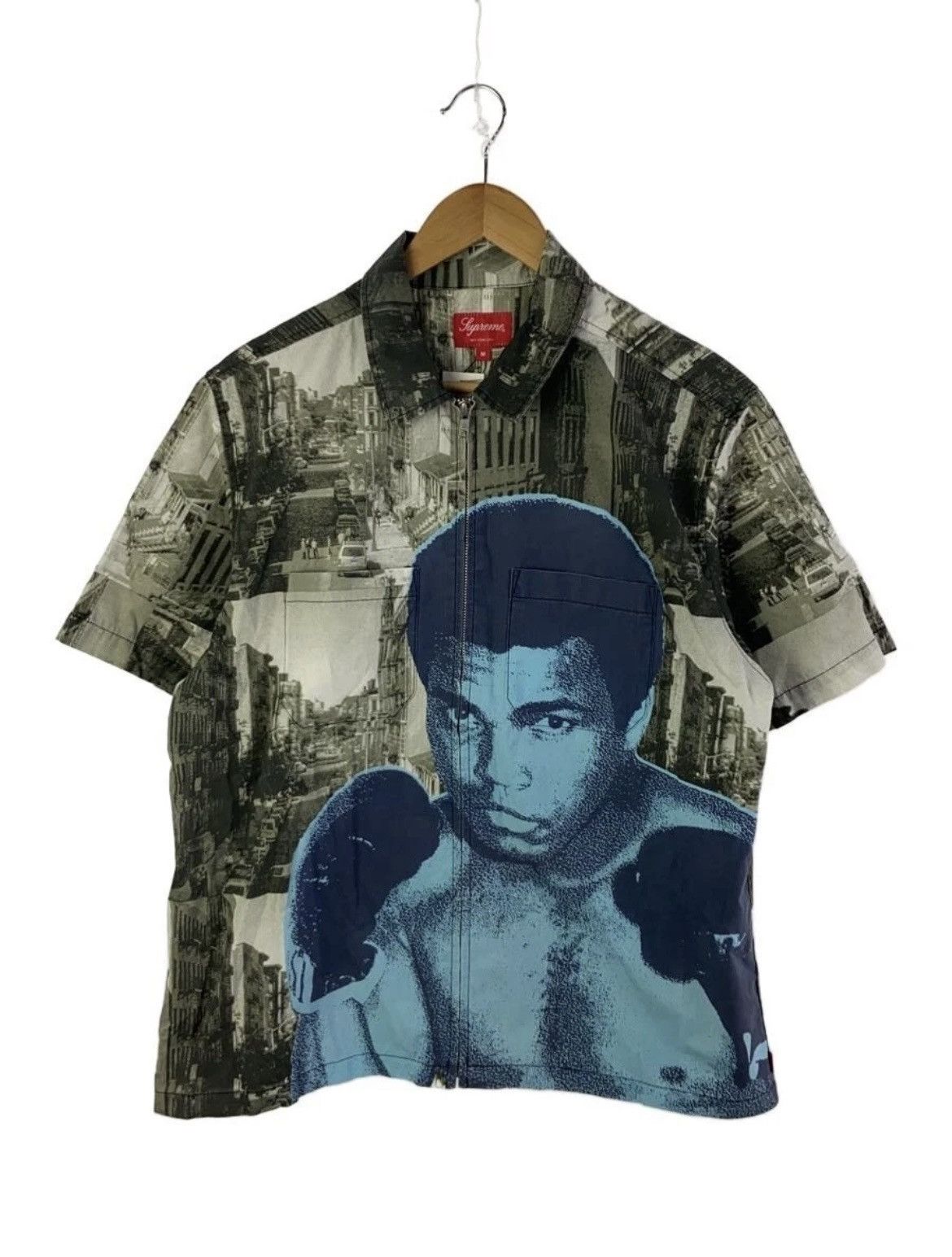 Supreme Supreme SS21 Muhammad Ali Zip Up Shirt Black Medium Size US M / EU 48-50 / 2 - 1 Thumbnail