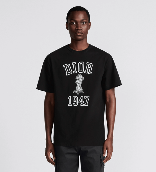 Dior o1w1db10525 483J63 Relaxed-Fit Bobby T-Shirt in Black Size US L / EU 52-54 / 3 - 4 Thumbnail