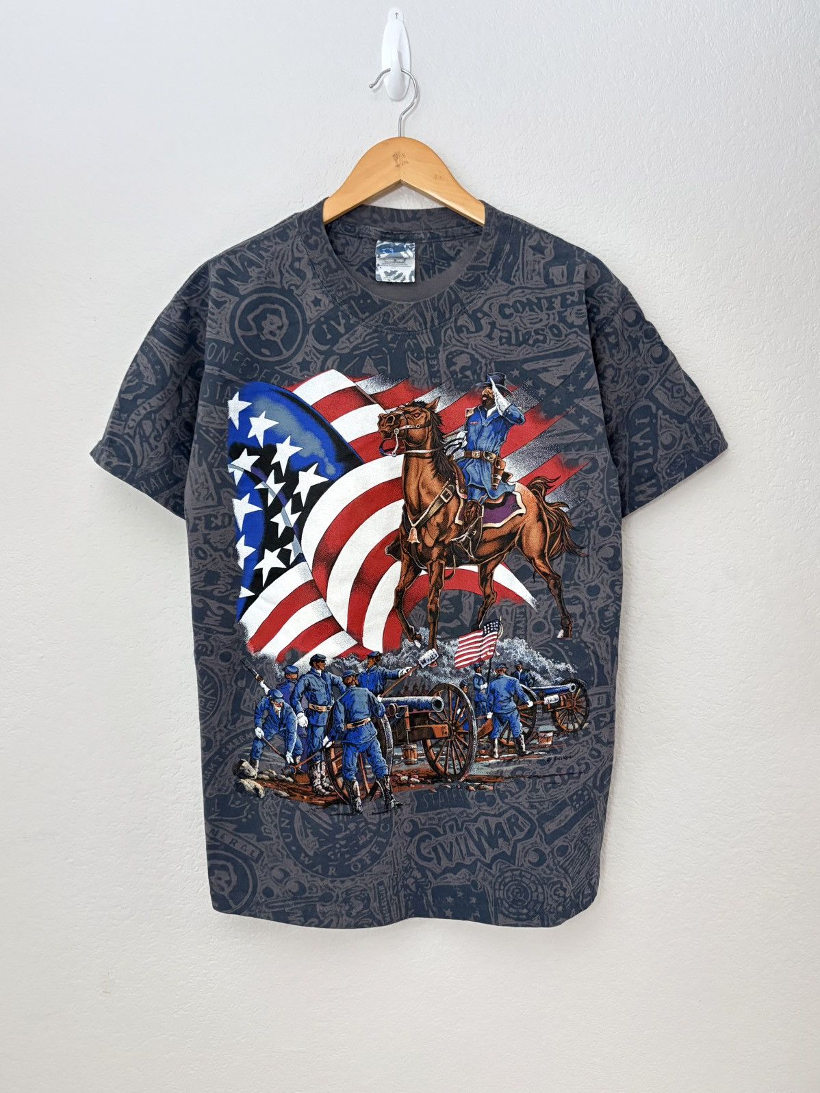 Vintage 00’s Gettysburg Museum All Over Civil War Vintage Tee Shirt Size US M / EU 48-50 / 2 - 1 Thumbnail