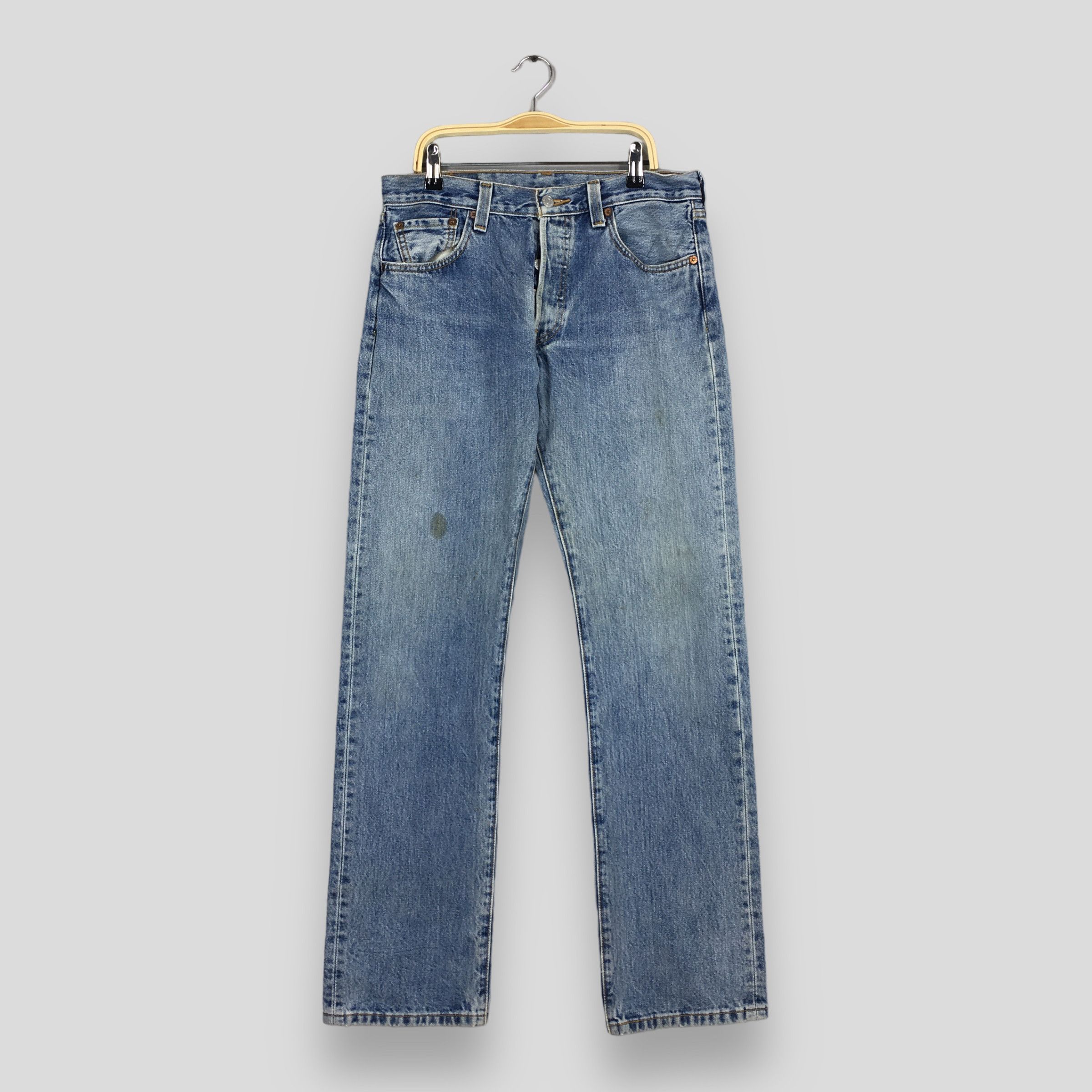 Size 30x30 Vintage 90s Levi's 501 Faded Blue Jeans