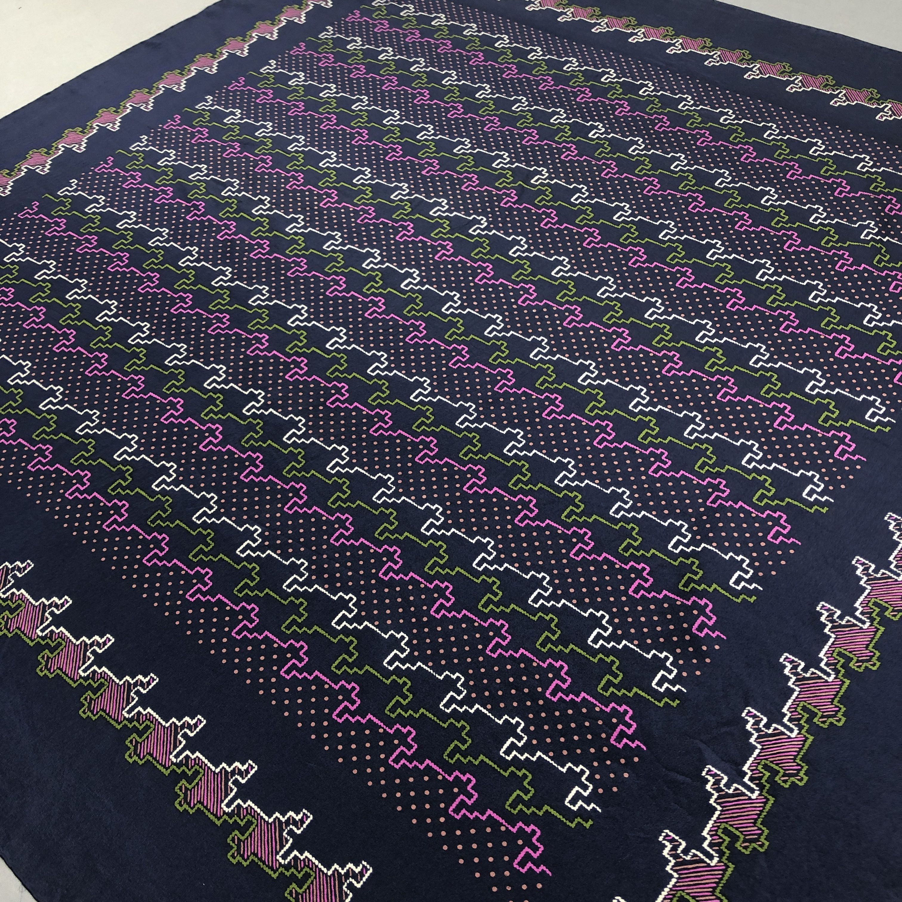 Other × Vintage Vintage Nona SILK Scarf Twill Stole Wraps Scarves Size ONE SIZE - 4 Thumbnail