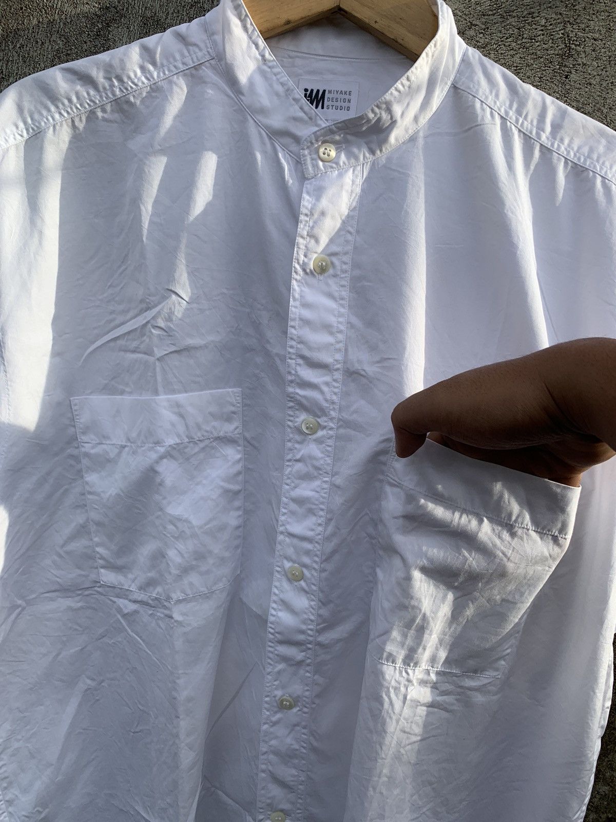 Issey Miyake × Vintage Issey Miyake double pocket mandarin collar shirt Size US L / EU 52-54 / 3 - 2 Thumbnail