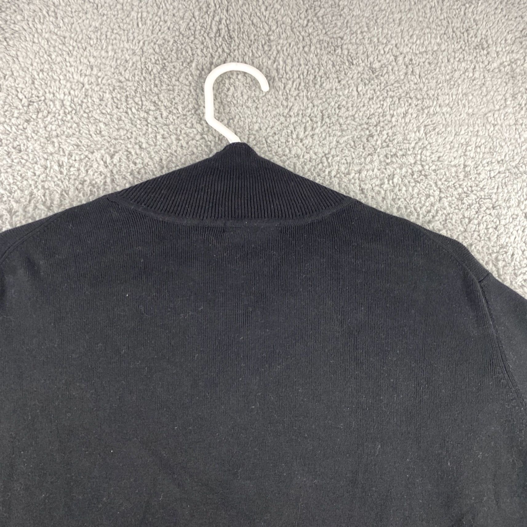 Eddie Bauer Eddie Bauer Cardigan Sweater Women 3XL Black Front Button Up Cotton Mock Neck 42-10 Womens Size XXL / US 16-18 / IT 52-54 - 7 Thumbnail