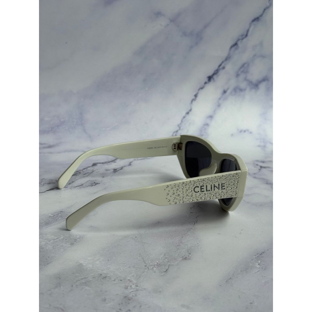 Celine NEW Celine CL4278U Crystal Sunglasses in White $920 Size ONE SIZE - 4 Thumbnail