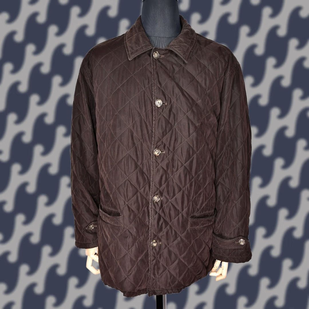 Turnbull & Asser VINTAGE Turnbull & Asser Jacket Mens 46 Quilted Brown Wool Polyester Polyamide Casual 90s Streetwear Size US S / EU 44-46 / 1 - 1 Thumbnail