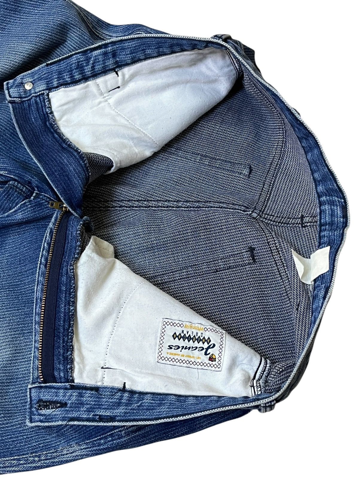 Wrangler RARE🔥VINTAGE JAPANESE WRANGLER x ATOMIC AGE JEANS Size US 33 - 10 Thumbnail
