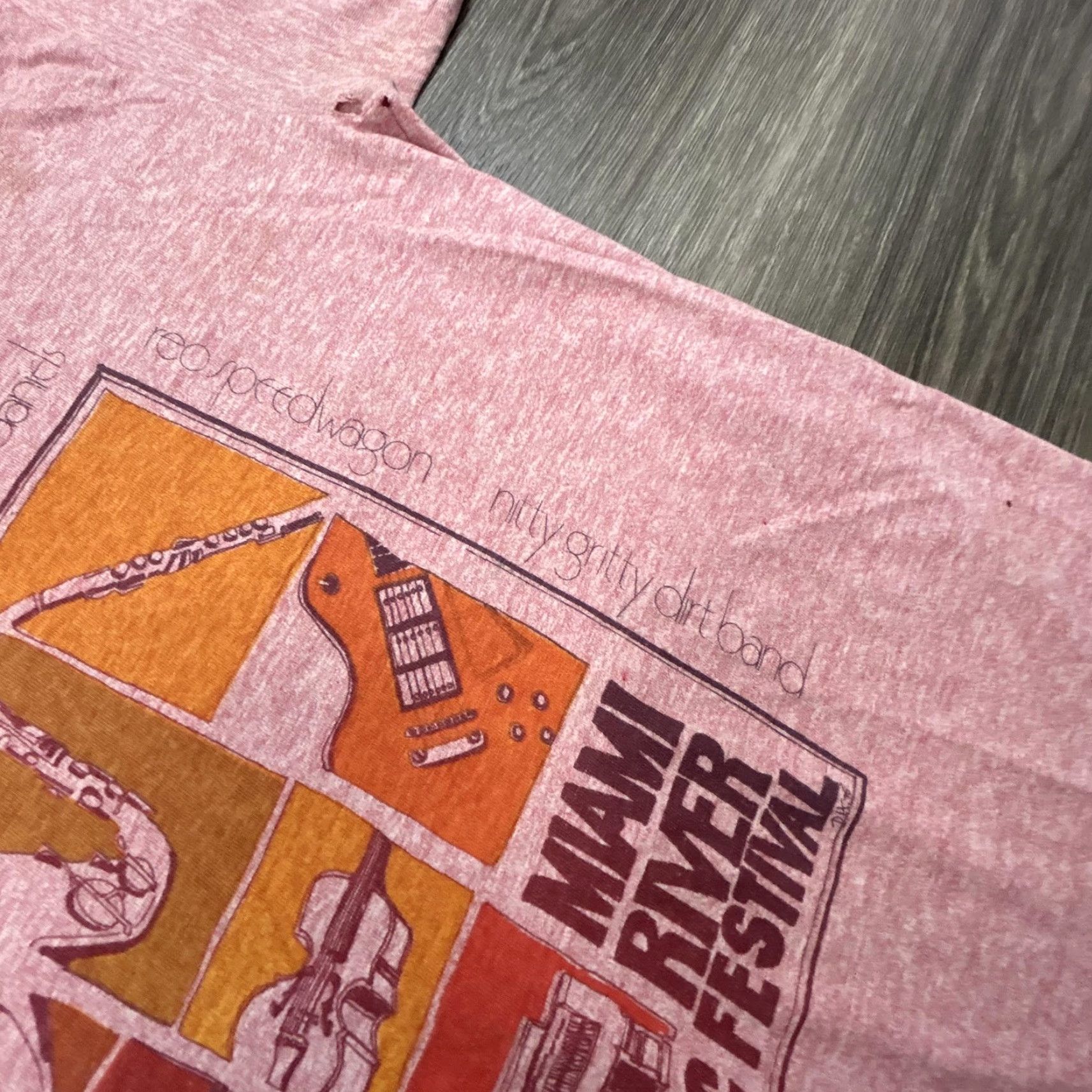 Vintage VINTAGE Miami River Music Festival Shirt Mens S Ringer Fleetwood Mac Eagles 1975 Size US S / EU 44-46 / 1 - 6 Thumbnail
