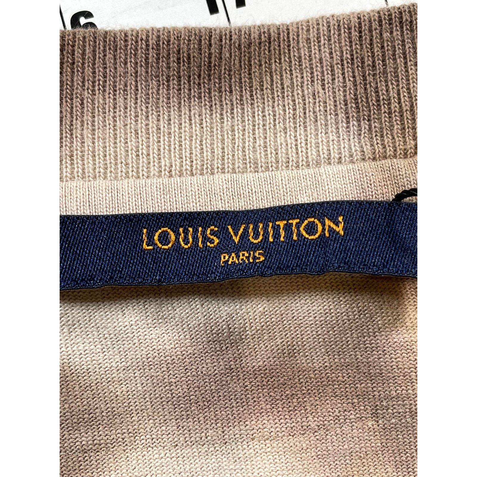 Louis Vuitton Louis Vuitton Back Neck Logo Tan Tie Dye Tee Size US M / EU 48-50 / 2 - 3 Thumbnail