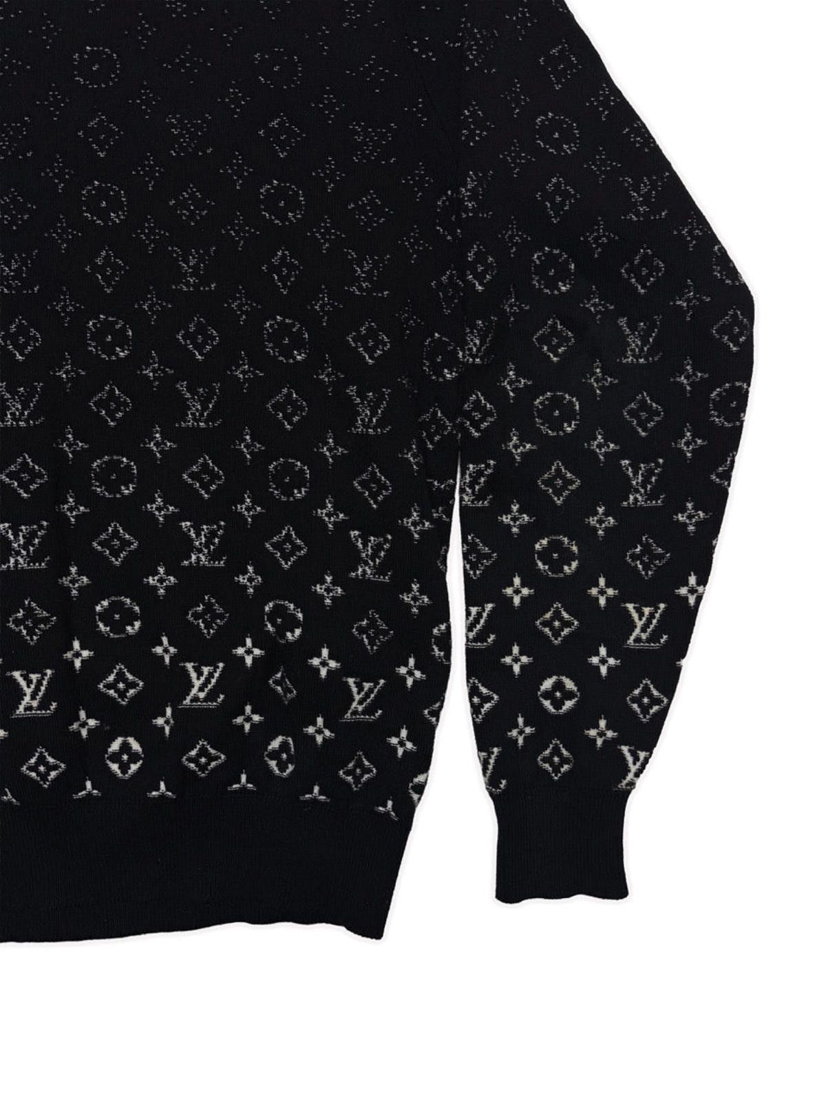 Louis Vuitton Louis Vuitton LVSE Monogram Degradé Crewneck Black Sweater Size US XS / EU 42 / 0 - 2 Thumbnail