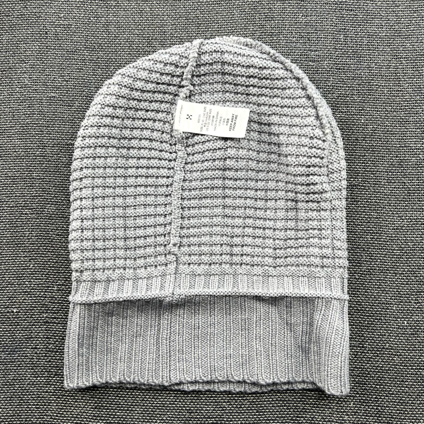 Vintage Haglofs Beanie One Size OSFA Cuffed Wool Blend knitted Gray Unisex Adults Stretch Quick Dry Hats Size ONE SIZE - 4 Thumbnail