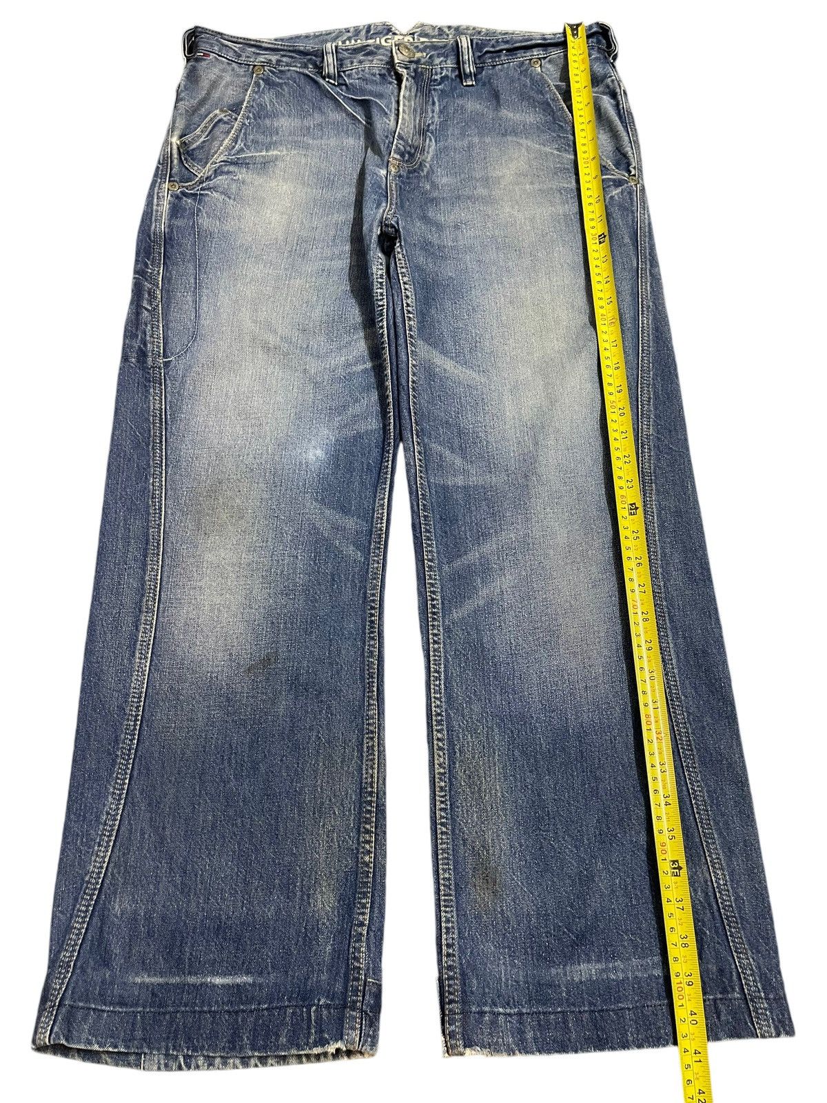 JNCO Vintage Japanese Brand Blue Wash Hip Hop Style Baggy Jeans Size US 36 / EU 52 - 14 Thumbnail