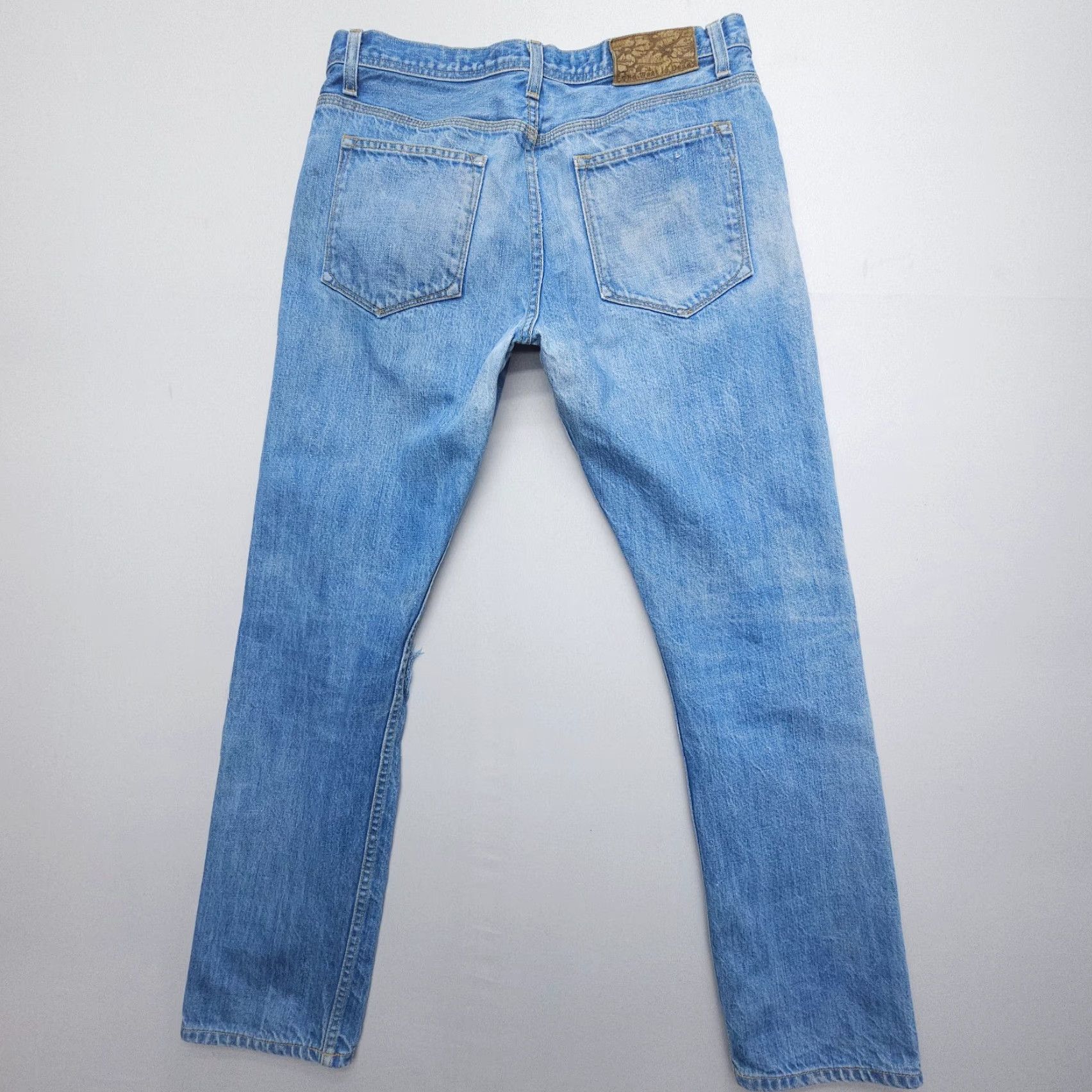 The West Is Dead The West Is Dead Jeans Mens 33 x 30 Button Fly Selvedge Chain Stitch Size US 33 - 4 Thumbnail