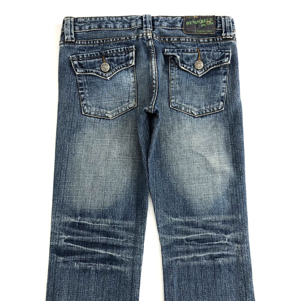If Six Was Nine × Japanese Brand × Le Grande Bleu (L.G.B.) Y2K Clef de Sol Flared Jeans Distressed Bootcut Denim Pants Size 29" - 21 Thumbnail