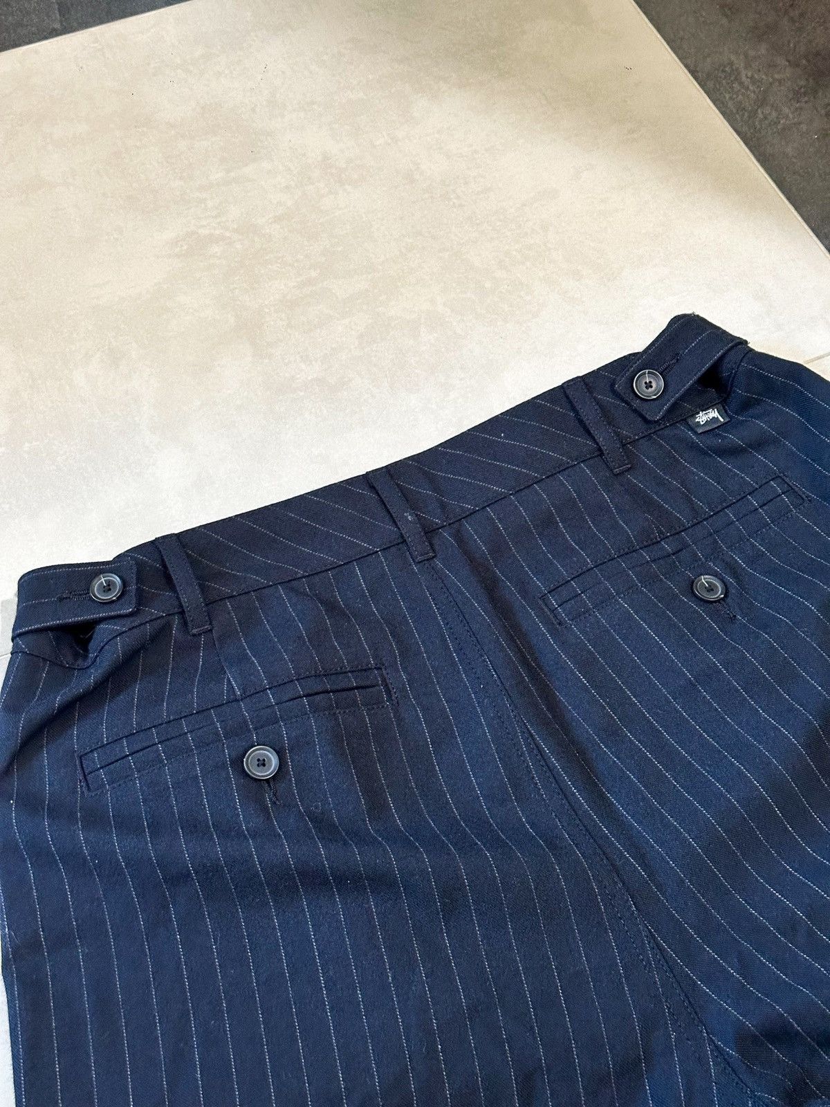 Stussy STUSSY Men's Volume Pleated Stripe Shorts Size US 30 / EU 46 - 5 Thumbnail