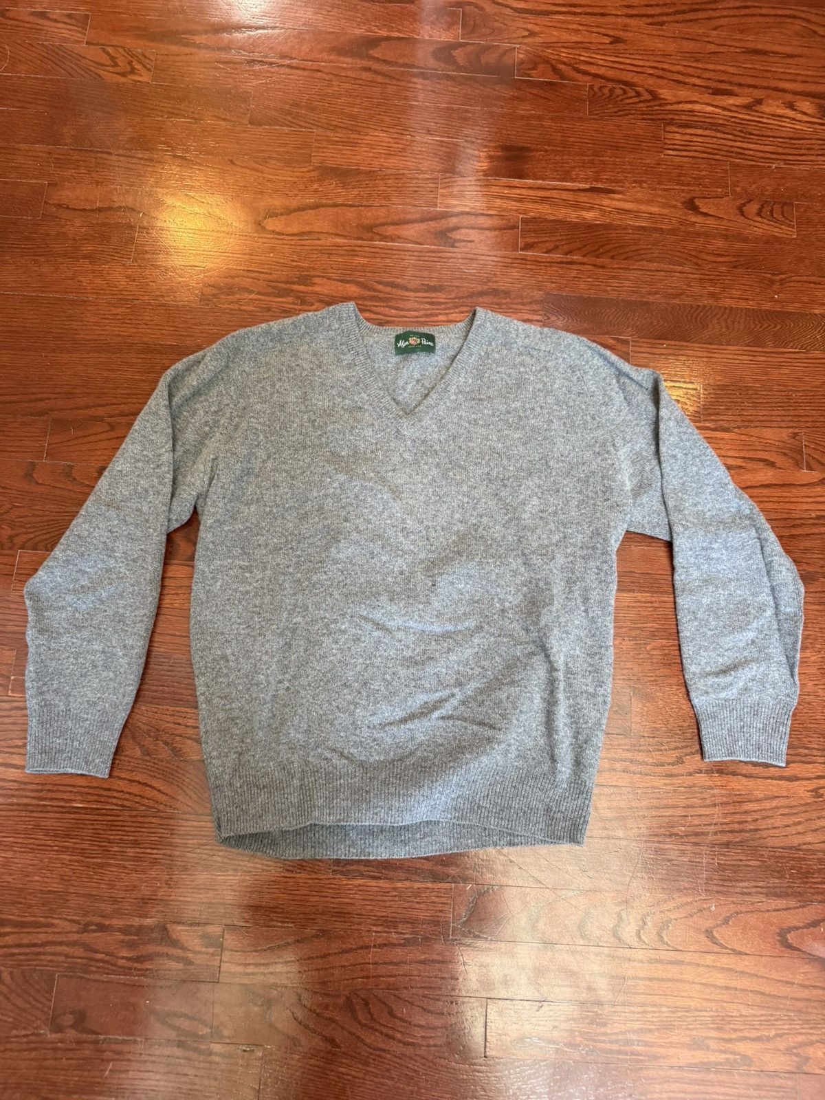 Alan Paine Alan Paine Men's Gray 100% Lambs Wool Sweater Size US L / EU 52-54 / 3 - 1 Thumbnail