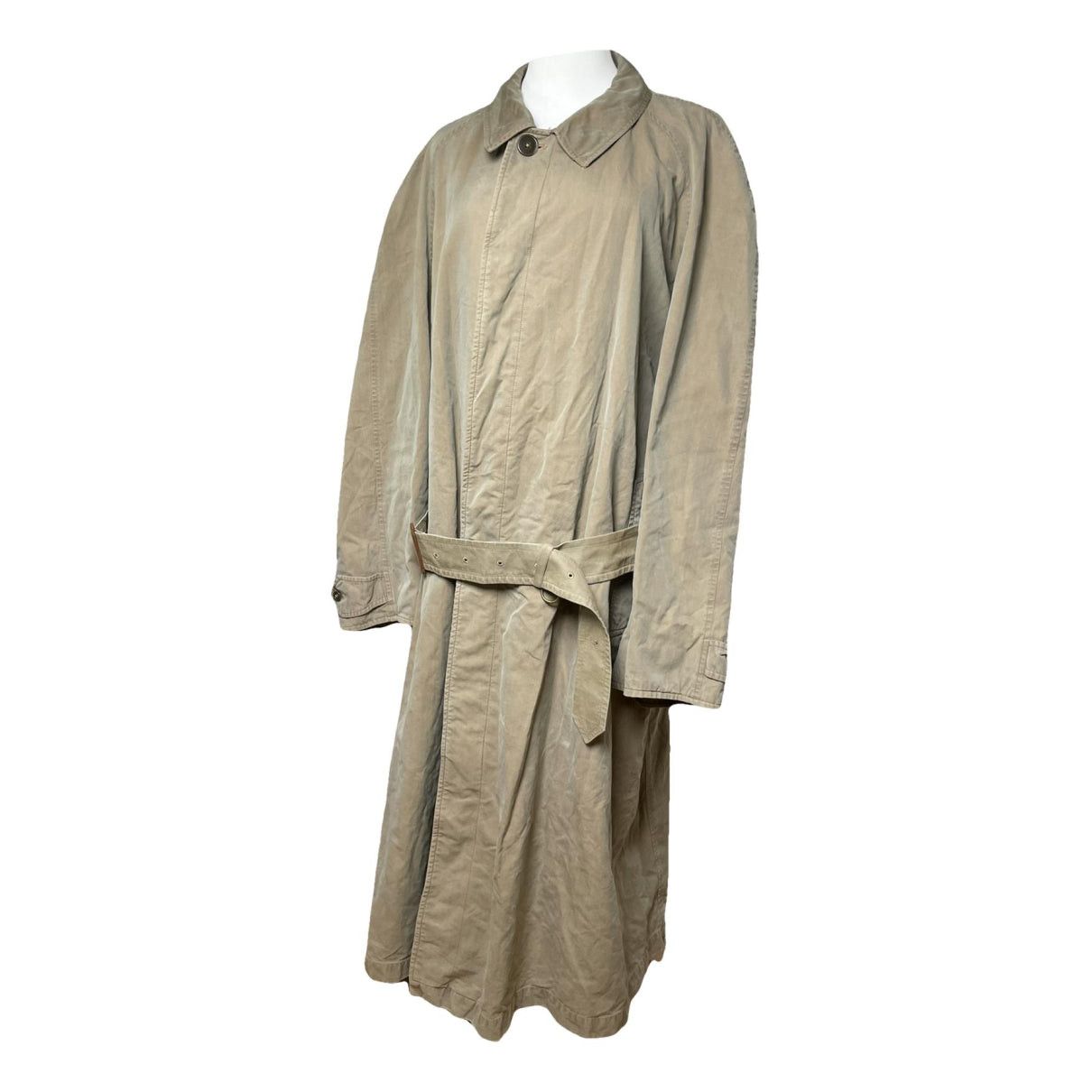 Burberry Kensington Khaki Cotton Coat Size L / US 10 / IT 46 - 1 Thumbnail