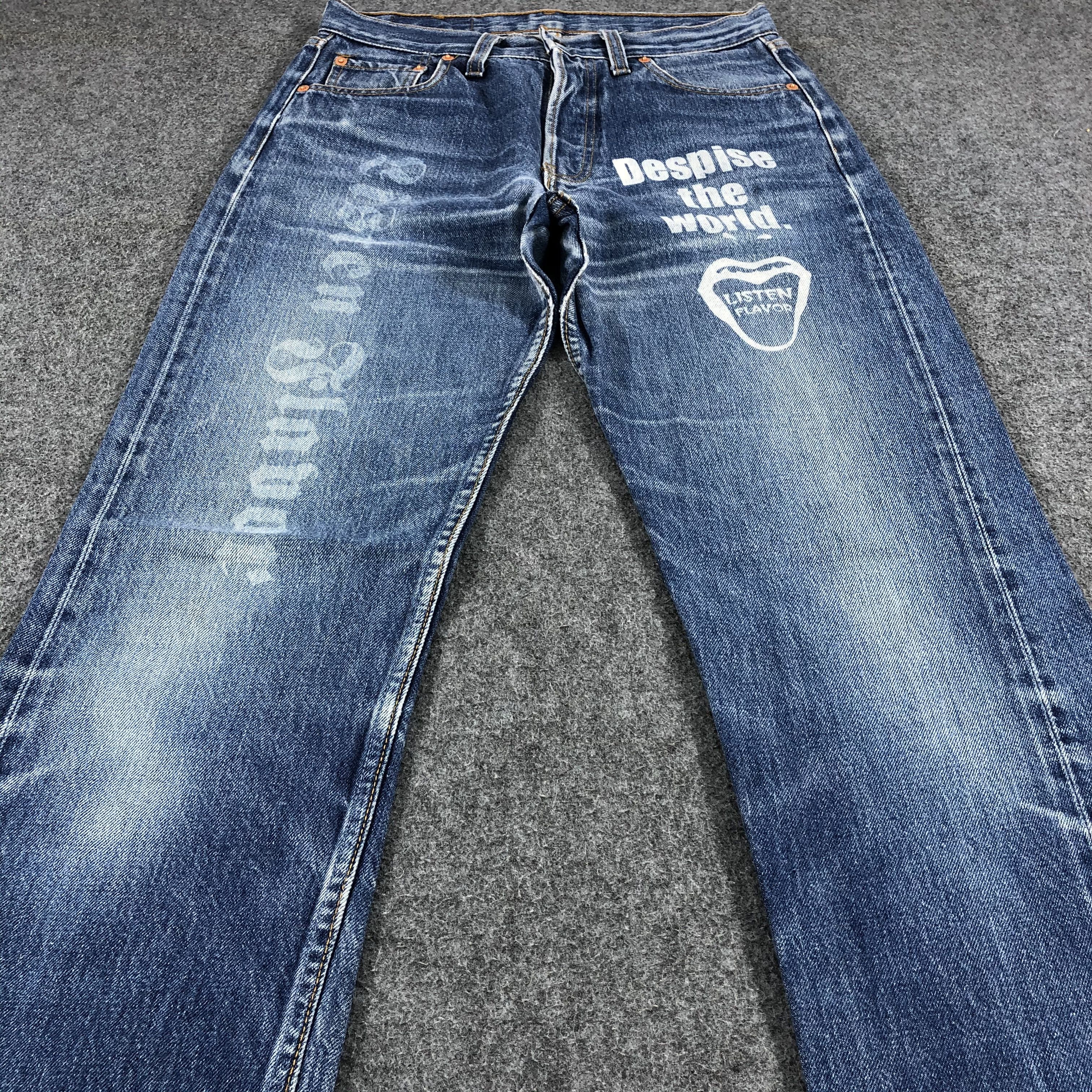 Levi's Vintage Levi's 501 Jeans Faded Blue Denim KJ373 Size US 29 - 3 Thumbnail
