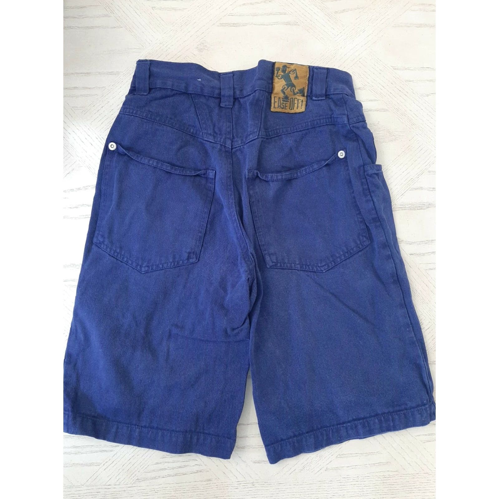 Vintage VINTAGE Gitano Women's Shorts Navy Blue Ease Off Size 8 Women Cargo Pocket Knee Length Zipper Closure Cotton Blend Casual Size 30" / US 8 / IT 44 - 3 Thumbnail