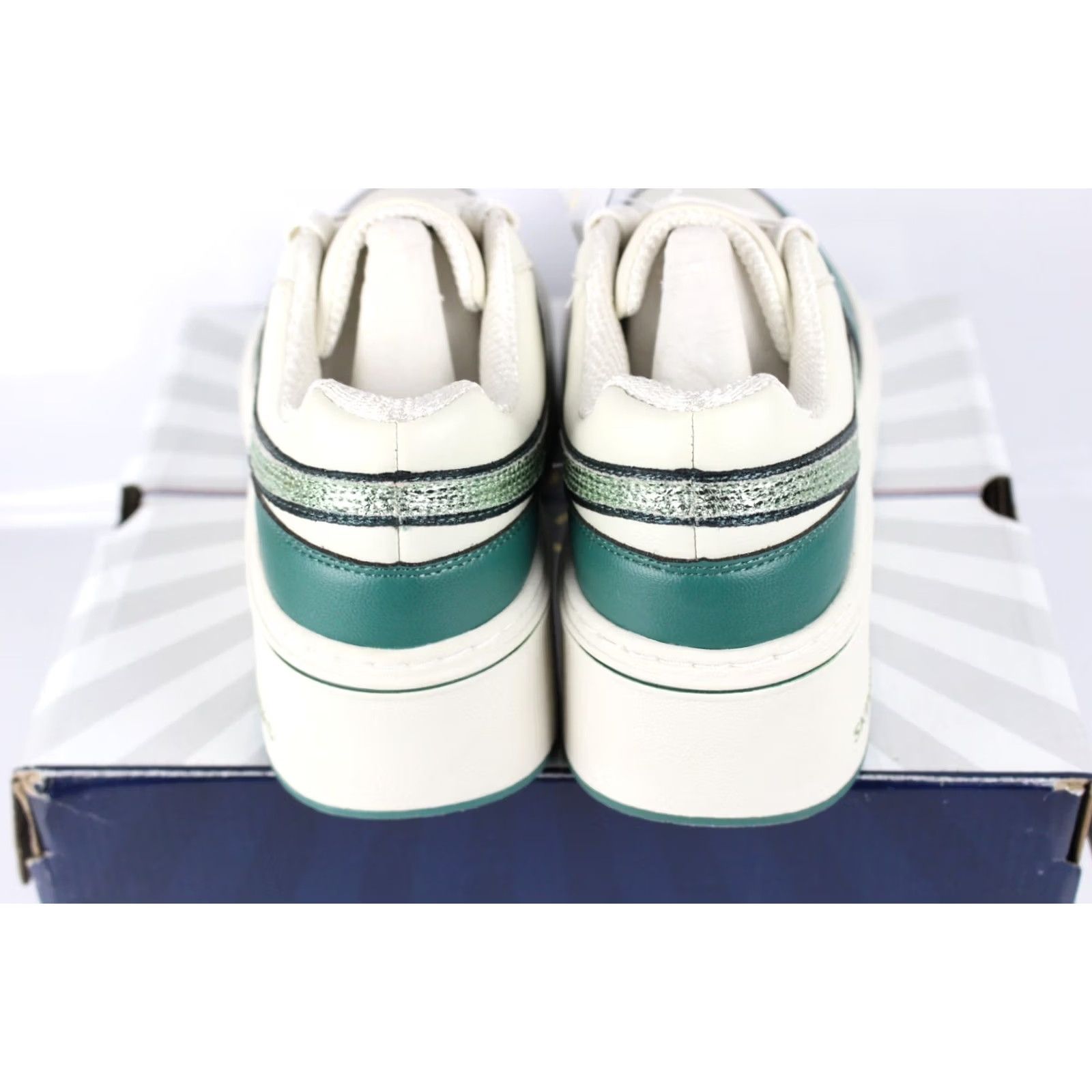 SKECHERS Skechers Paloma Shimmer Takes All Sneakers 7.5 Green Natural Skechers Women's Sneakers 7.5 Medium Green 185291 Size US 5 / IT 35 - 4 Thumbnail