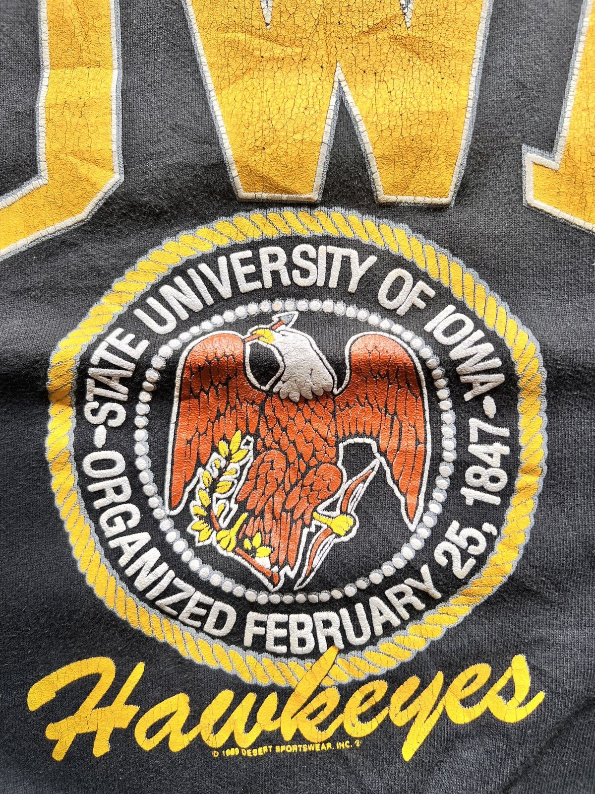 Anvil True Vtg 60s University of Iowa American College Sweater Size US S / EU 44-46 / 1 - 5 Thumbnail