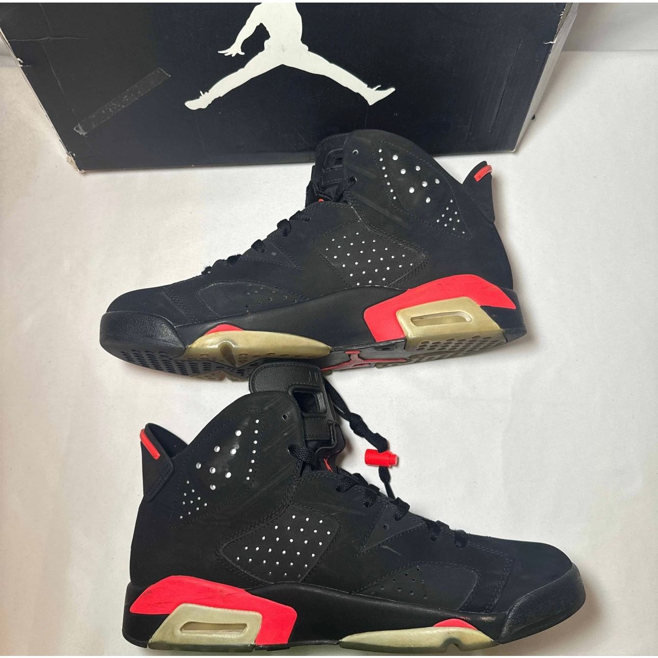 Jordan Brand × Nike Size 10 - Nike Air Jordan 6 Retro Infrared 2014 Men's Shoes Size US 10 / EU 43 - 3 Thumbnail