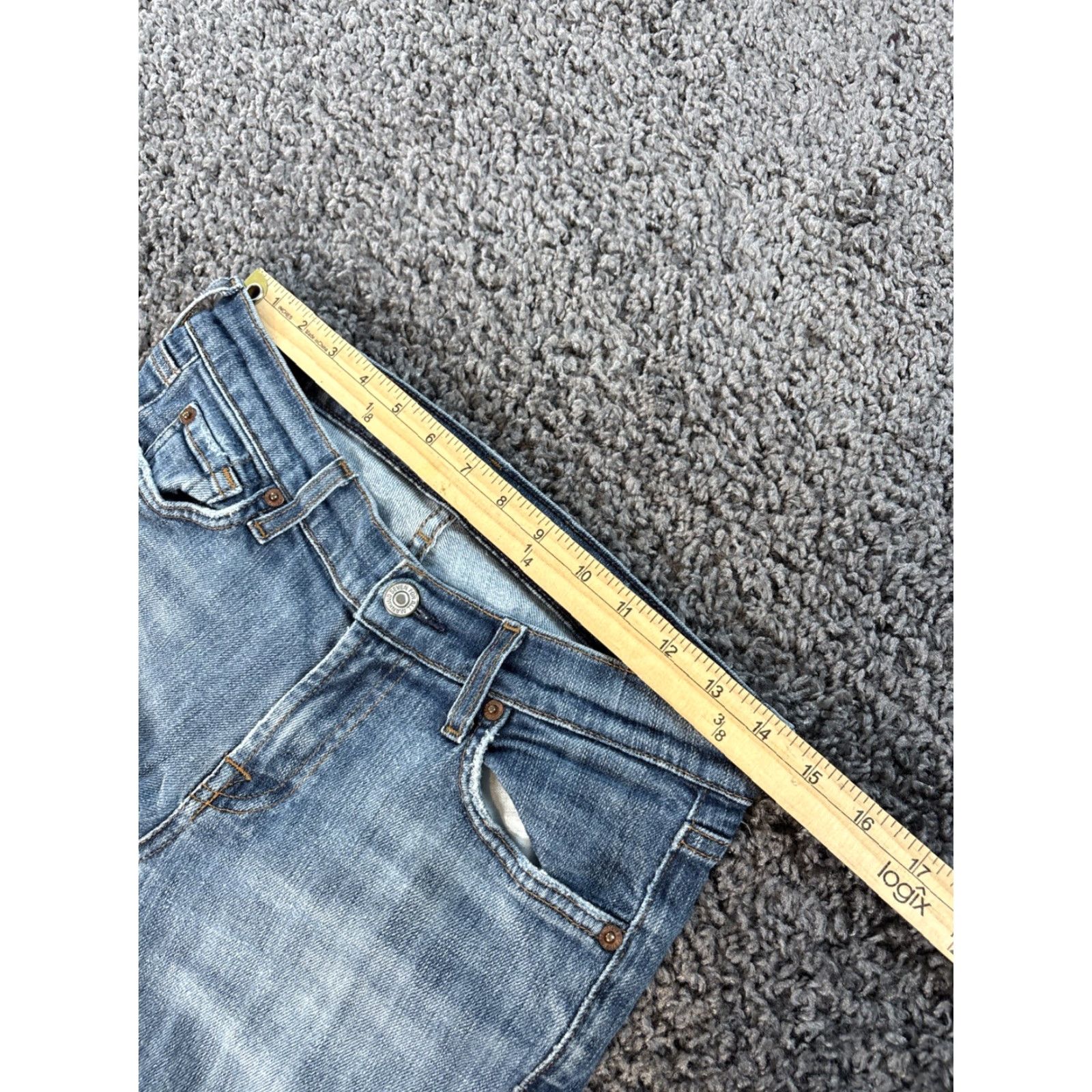 7 For All Mankind 7 For All Mankind Jeans Womens 28x28 Bootcut Blue Denim Low Rise Regular Fit 5-Pocket Jeans Mens Not Applicable? Size 28" / US 6 / IT 42 - 4 Thumbnail