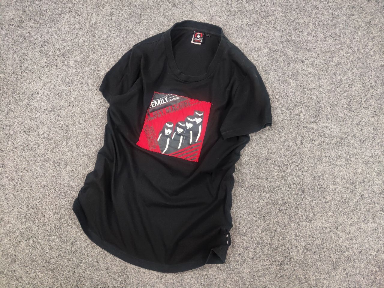 Hysteric Glamour Emily the Strange Vintage Y2K Style Logo Black T shirt Tee Size M / US 6-8 / IT 42-44 - 3 Thumbnail