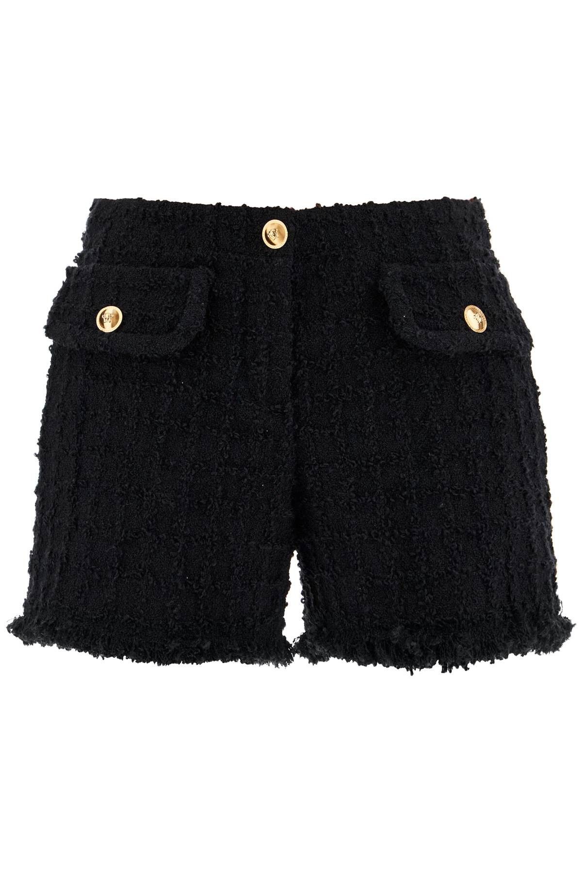 Versace VERSACE "Heritage Tweed Mini Shorts Size 27" / US 4 / IT 40 - 1 Thumbnail