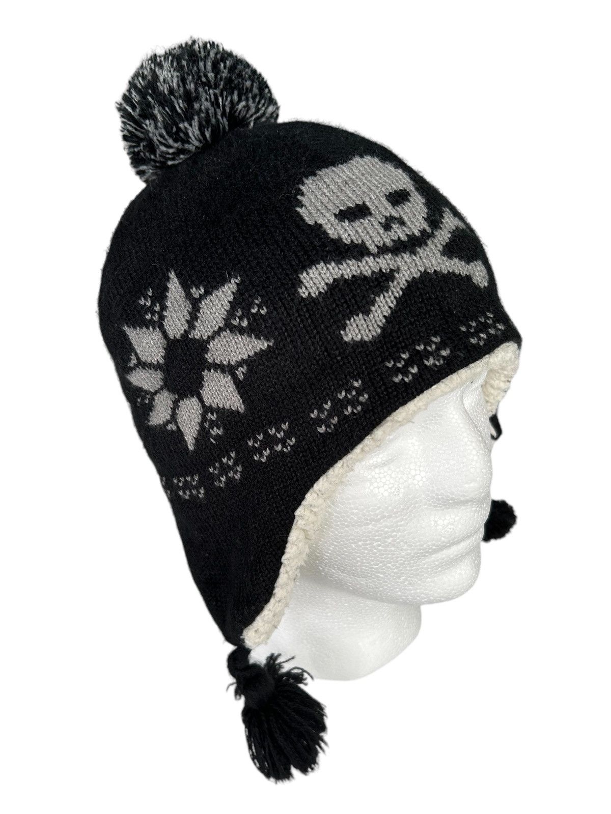 14th Addiction × Japanese Brand Skull Punk Bondage Style Brand Oldnavy Beanie Hats Size ONE SIZE - 1 Thumbnail