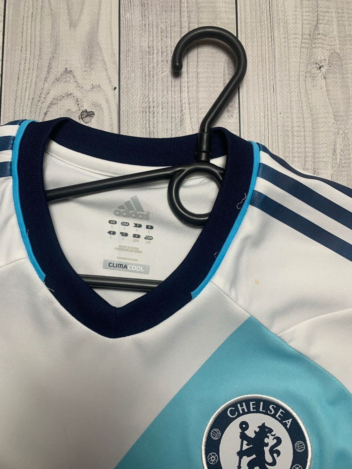 Adidas × Chelsea Soccer × Vintage Vintage adidas Chelsea soccer jersey L 17 Hazard rare away Size US L / EU 52-54 / 3 - 4 Thumbnail