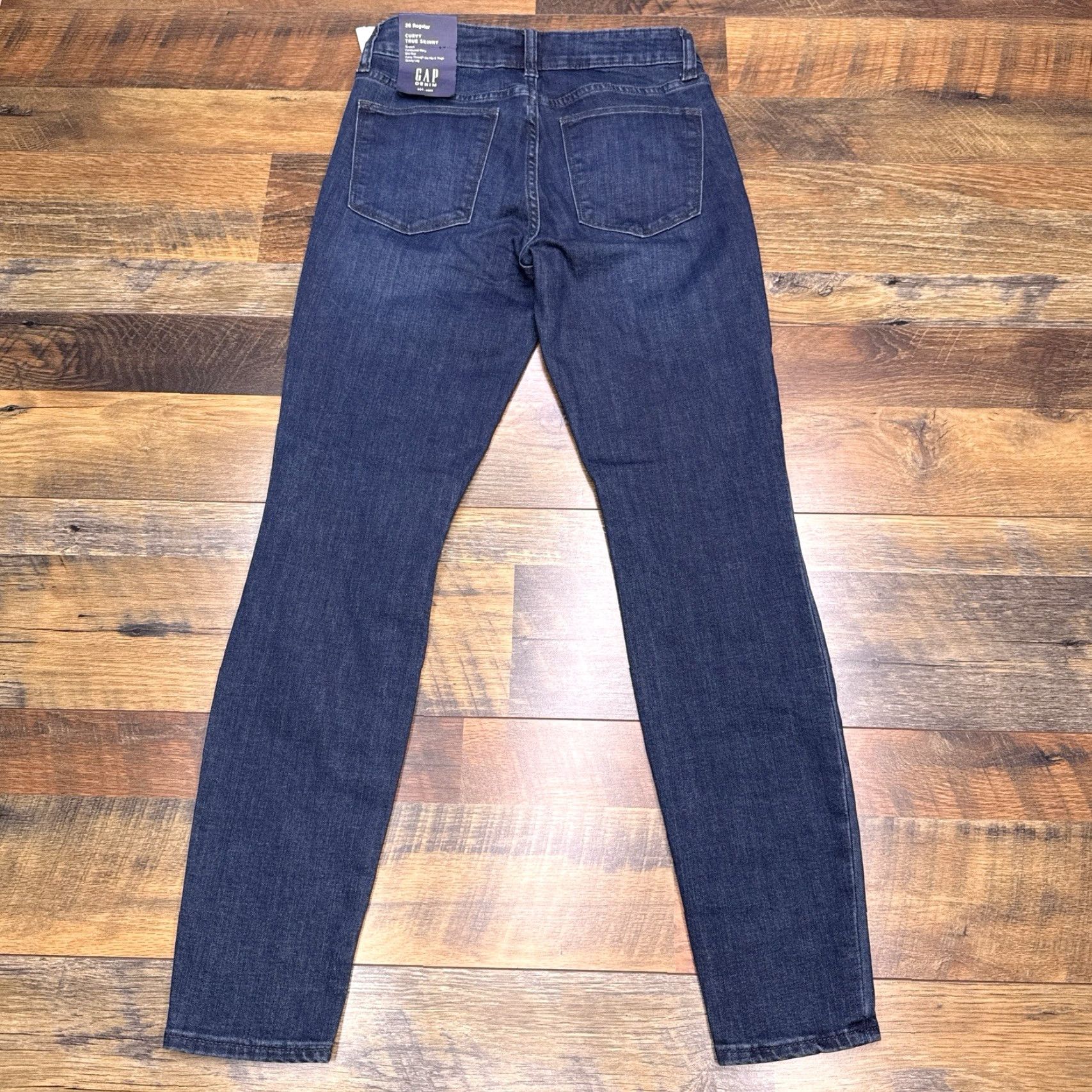 Gap Gap Jeans Womens 26 Slim Skinny Mid Rise Stretch Denim 5-Pocket Blue Vintage No N/A Size 26" / US 2 / IT 38 - 2 Thumbnail