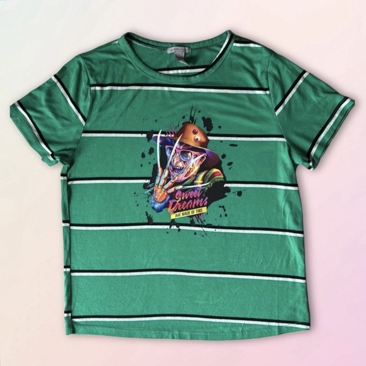 Vintage Freddy, Sweet Dreams, Y2K, Upcycled, Short Sleeve Tee Size M / US 6-8 / IT 42-44 - 1 Thumbnail