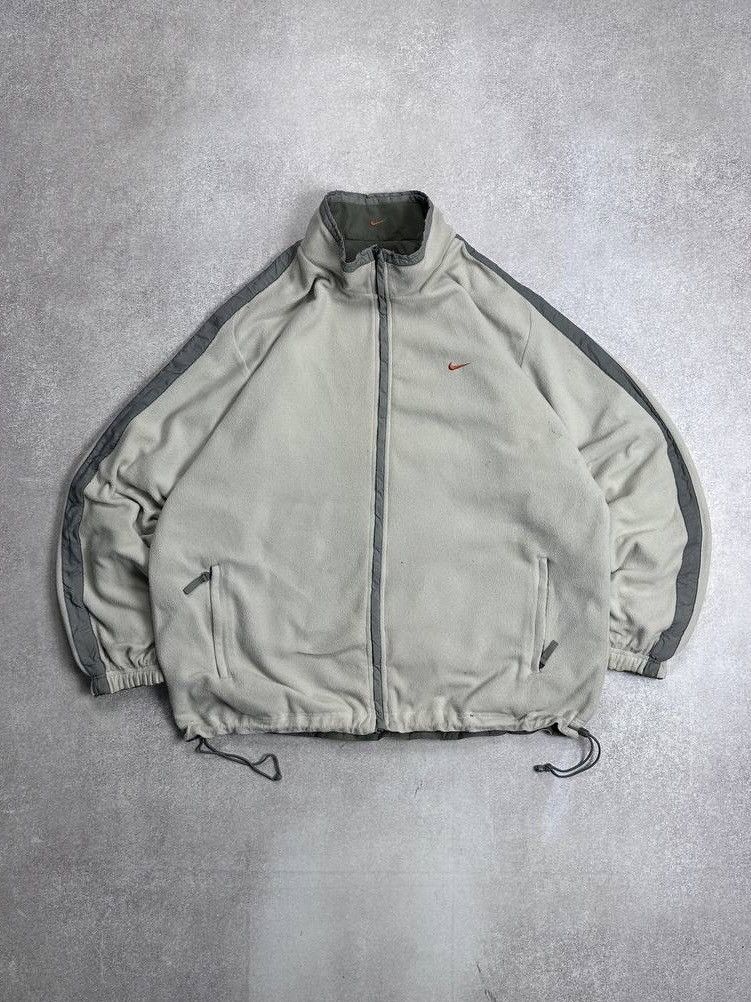 Nike × Vintage Vintage 90's Nike Reversible Fleece Nylon Sherpa Jacket XL Size US XL / EU 56 / 4 - 1 Thumbnail