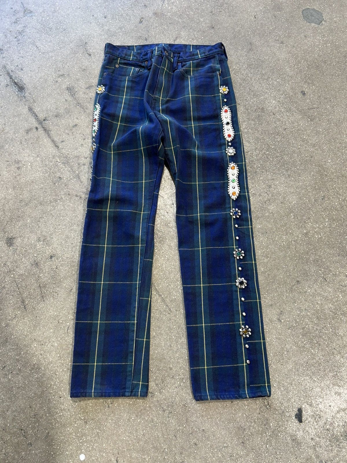 Kapital Kapital Plaid Gemstone Pants Size US 30 / EU 46 - 1 Thumbnail
