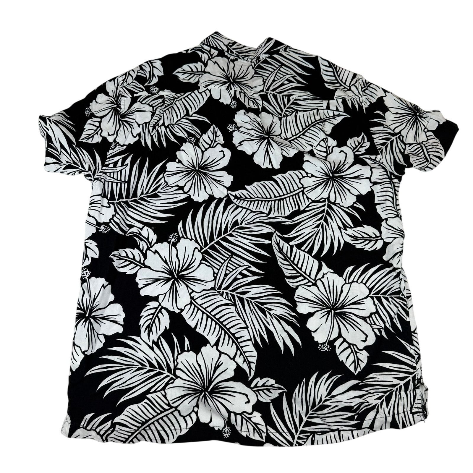 Chubbies Chubbies Medium Hawaiian Shirt Black White Floral Print Size US M / EU 48-50 / 2 - 2 Thumbnail