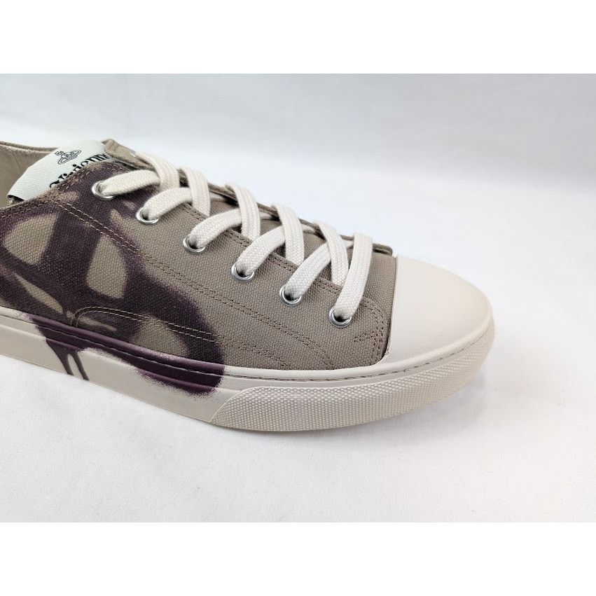Vivienne Westwood o1rshd1 Plimsoll Low Top-Sneakers in Beige/Purple Size US 10 / EU 43 - 3 Thumbnail
