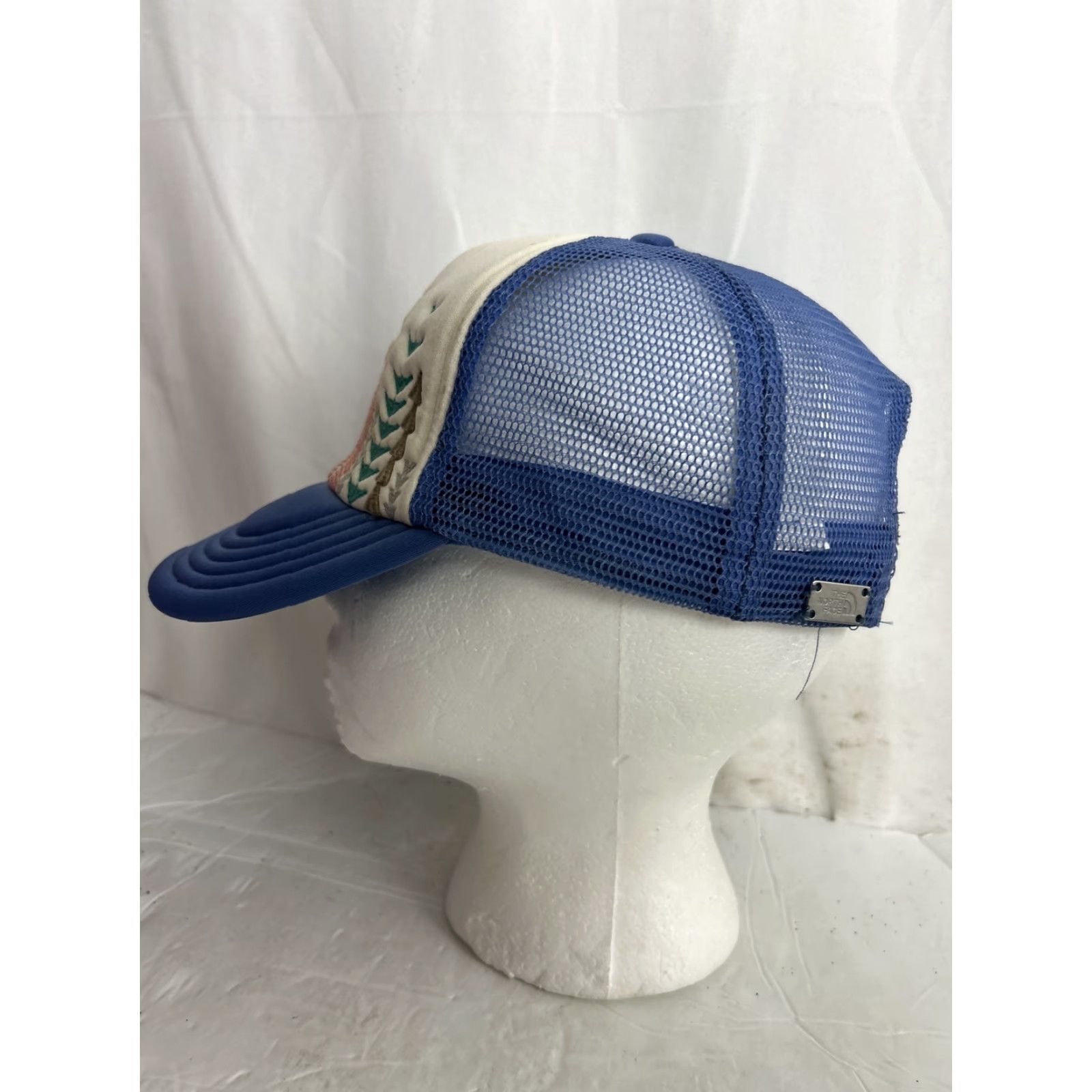 The North Face The North Face Trucker Hat Womens Blue White Embroidered Adjustable Size ONE SIZE - 6 Thumbnail