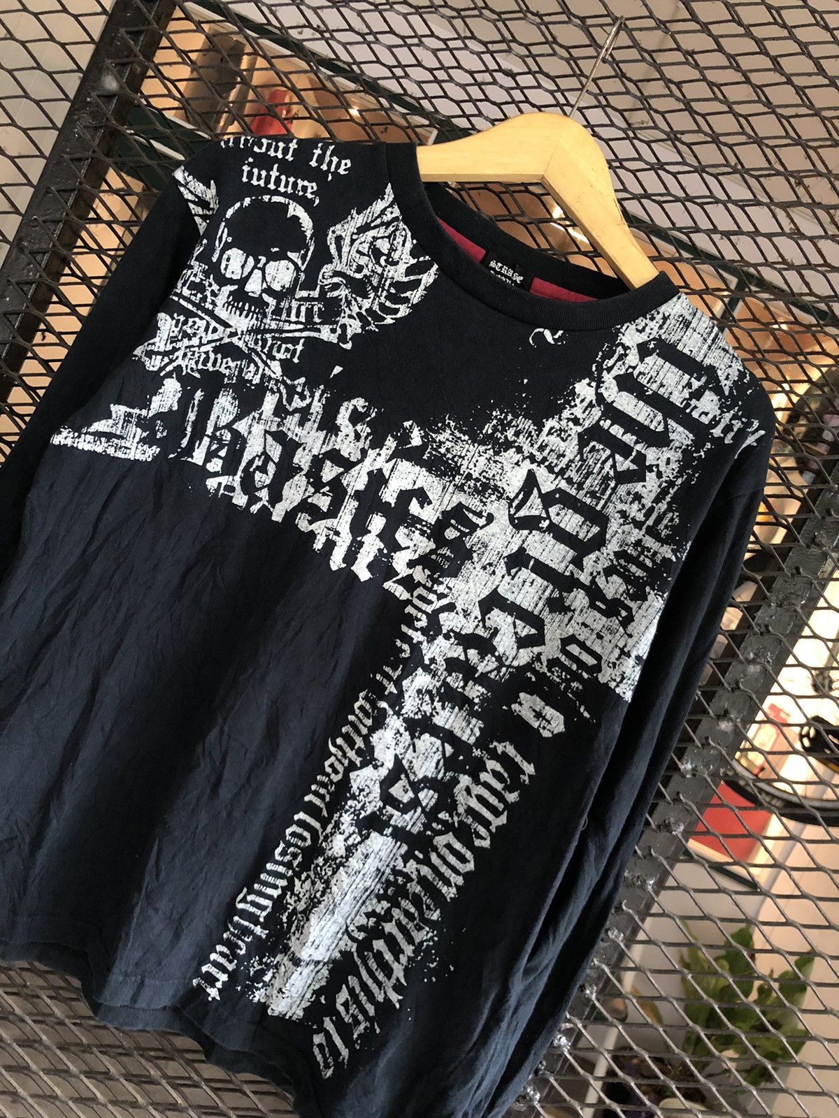 If Six Was Nine × Japanese Brand × Le Grande Bleu (L.G.B.) JAPANESE STRANGE HEAVEN POEM SKULL GOTHIC STYLE Size US L / EU 52-54 / 3 - 2 Thumbnail