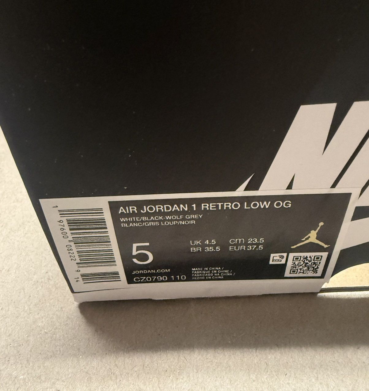Jordan Brand Nike Air Jordan 1 Retro Low OG Barons Mens size 5 Rare NEW! Size US 5 / EU 37 - 6 Thumbnail