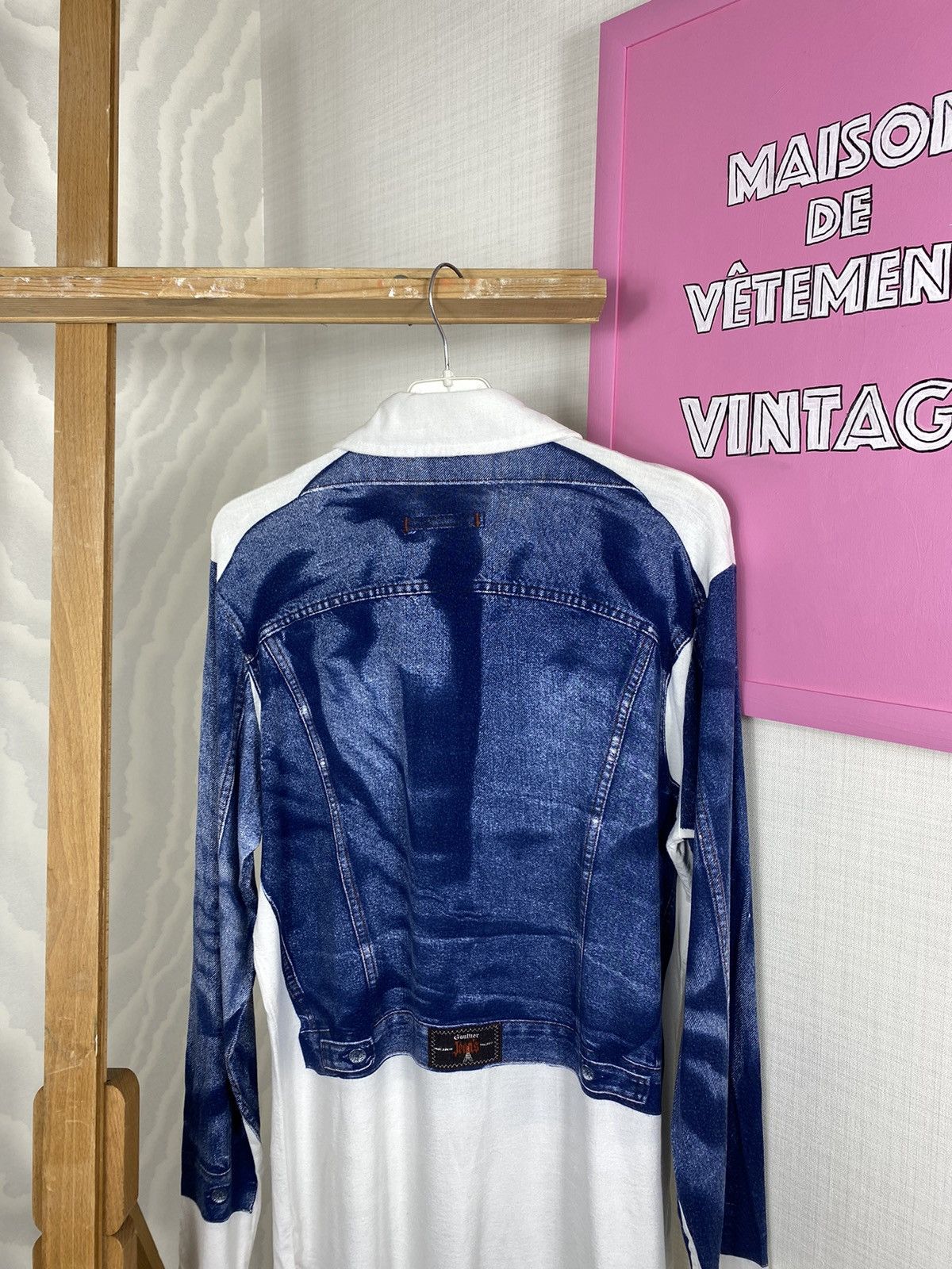 Jean Paul Gaultier × Vintage Jean Paul Gaultier Jeans Trompe Shirt SS97 Size L / US 10 / IT 46 - 12 Thumbnail