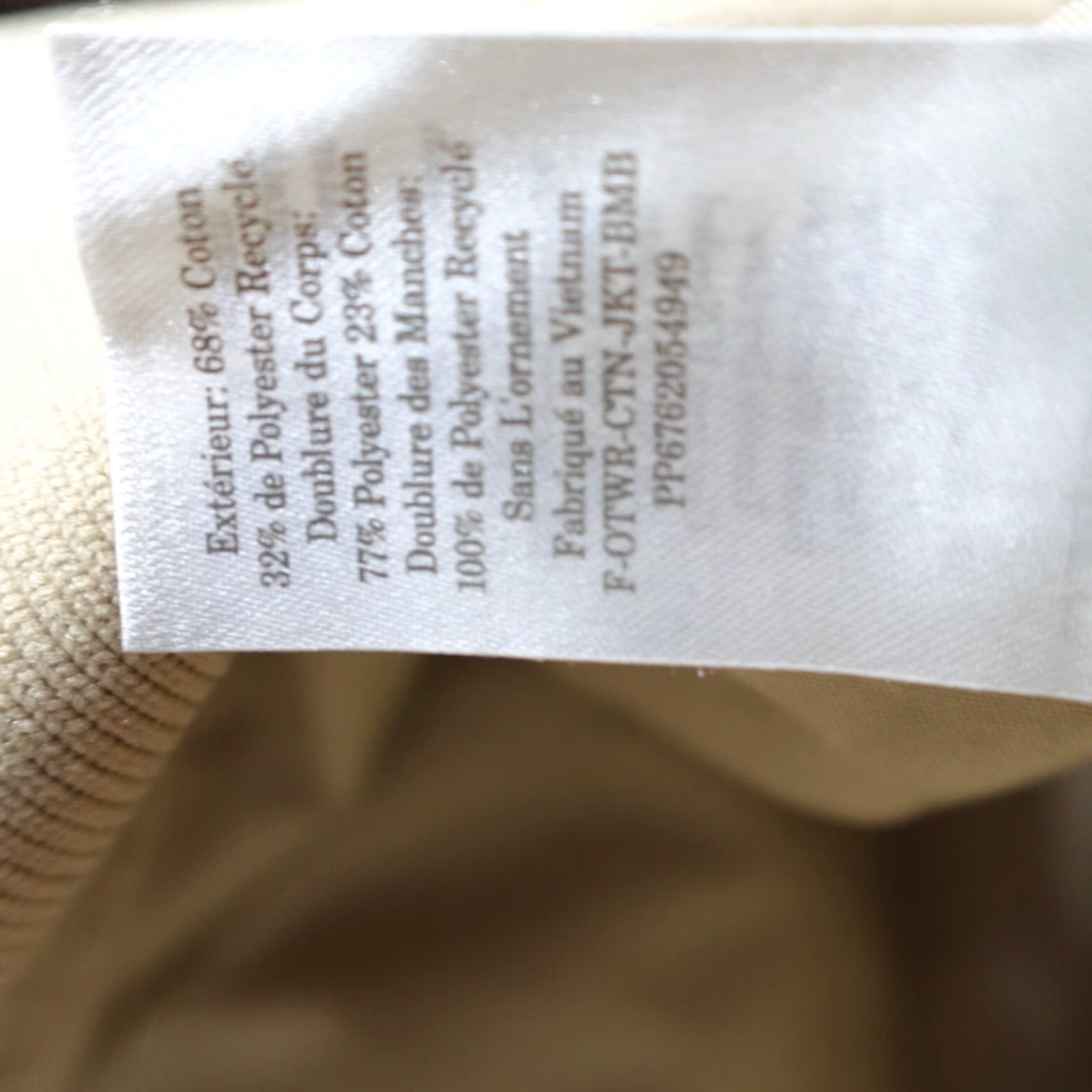 Everlane Everlane Womens Jacket L Beige Full Zip Oversized Bomber Jacket Women Jacket Beige Full Zip for Women Size L / US 10 / IT 46 - 4 Thumbnail
