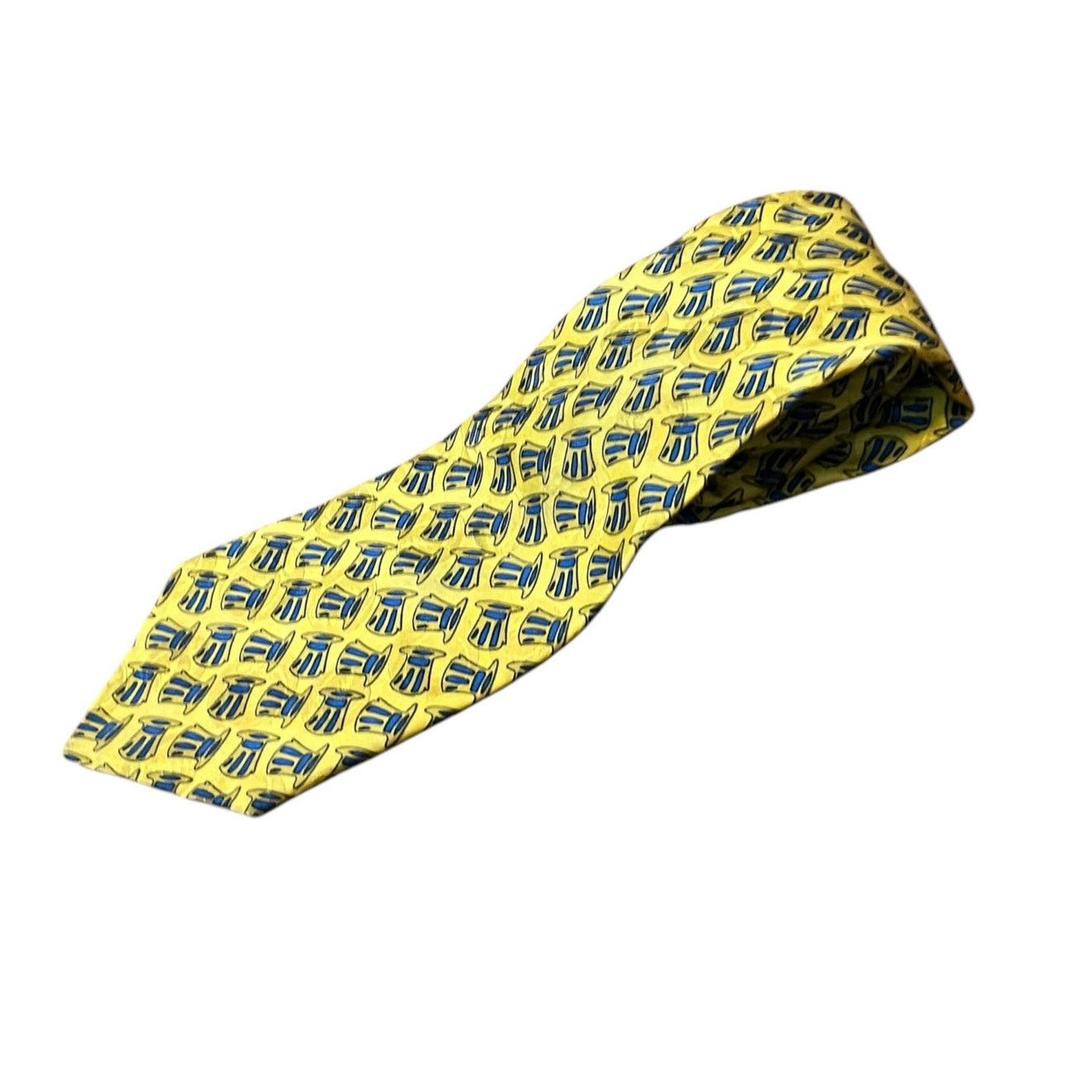 Grateful Dead Grateful Dead Uncle Sam First Set Yellow Gold Blue Silk Tie Size ONE SIZE - 2 Thumbnail